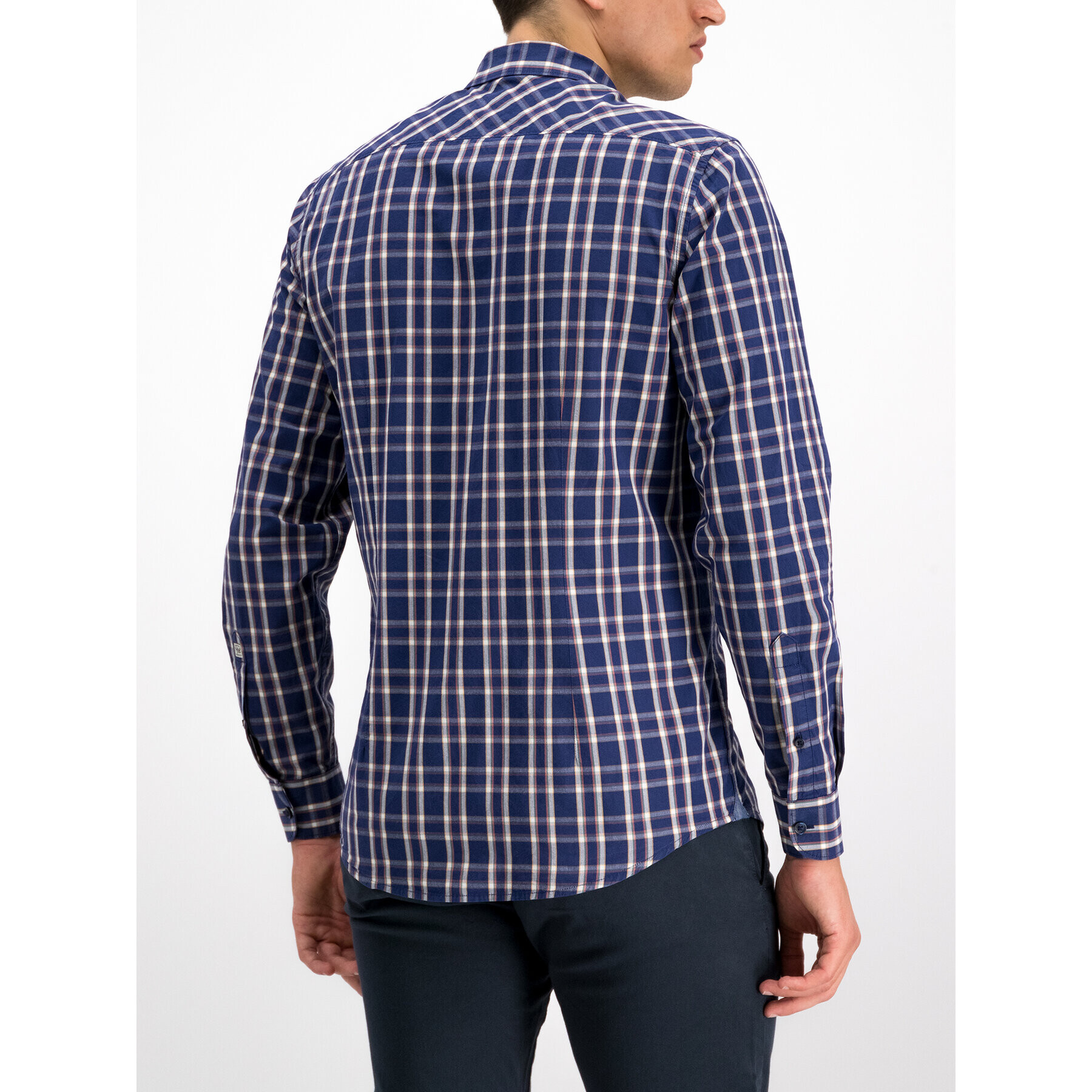 Pepe Jeans Košile Ernest PM305893 Tmavomodrá Slim Fit - Pepit.cz