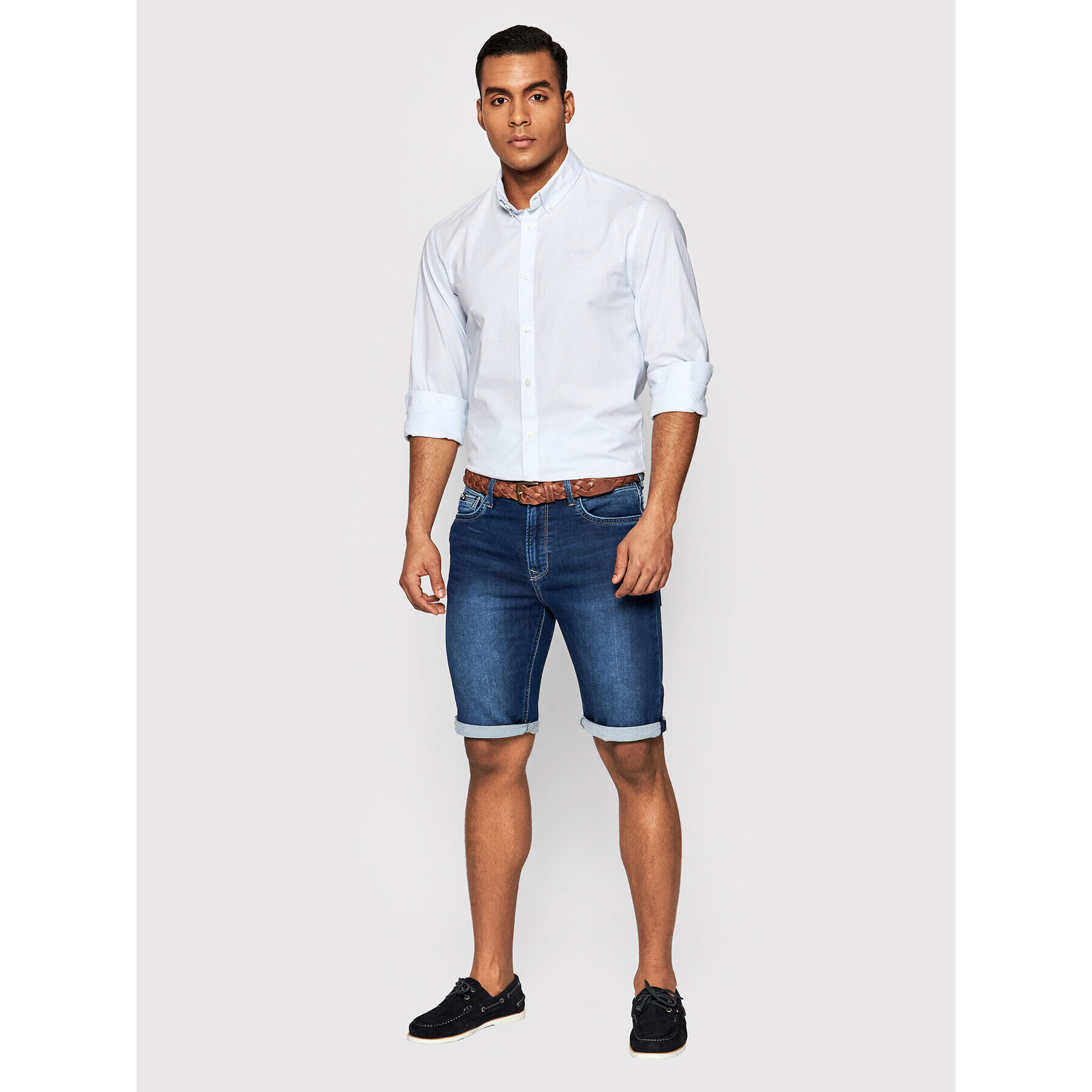 Pepe Jeans Košile Penzance PM307440 Modrá Regular Fit - Pepit.cz