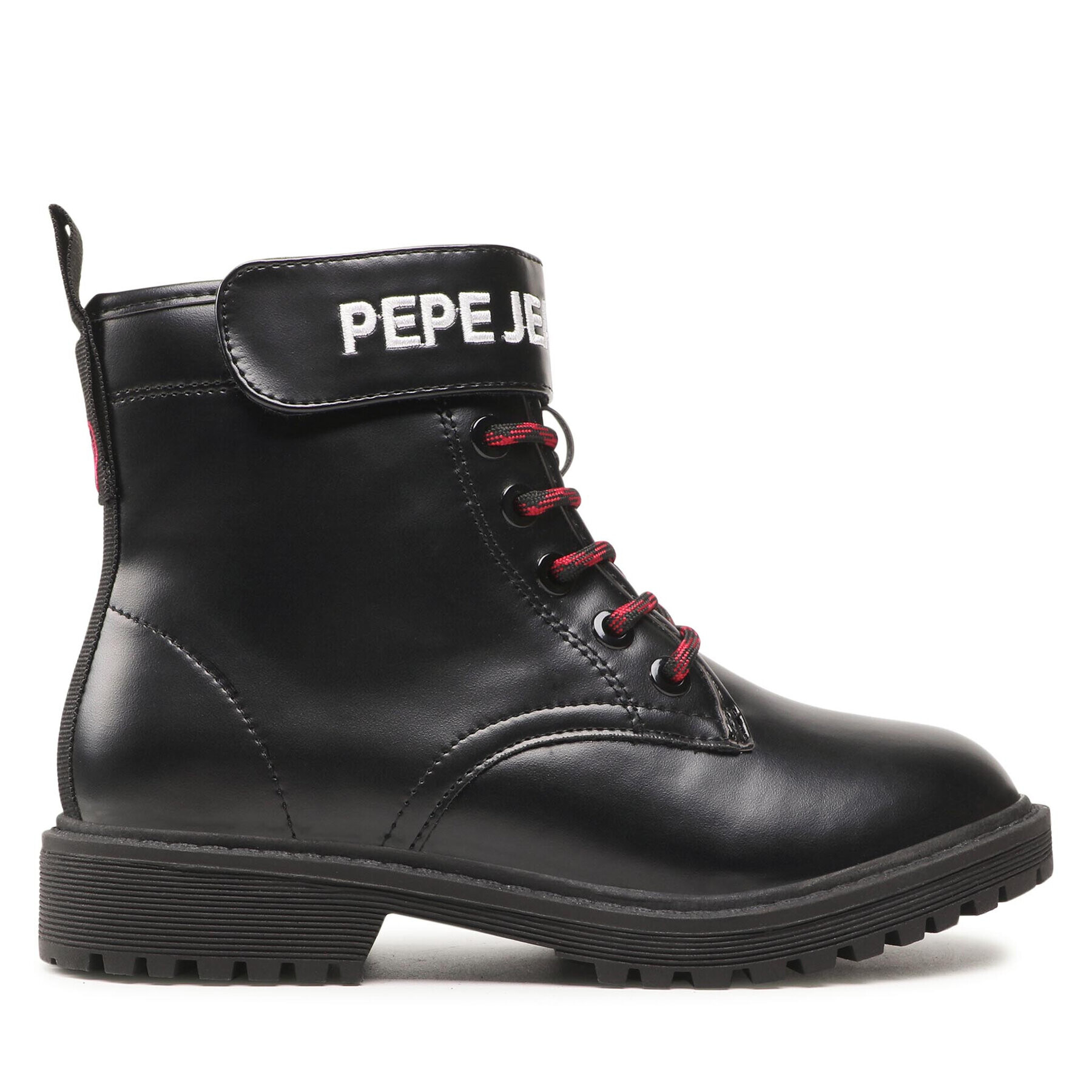 Pepe Jeans Kozačky Hatton Strap Combi PGS50167 Černá - Pepit.cz