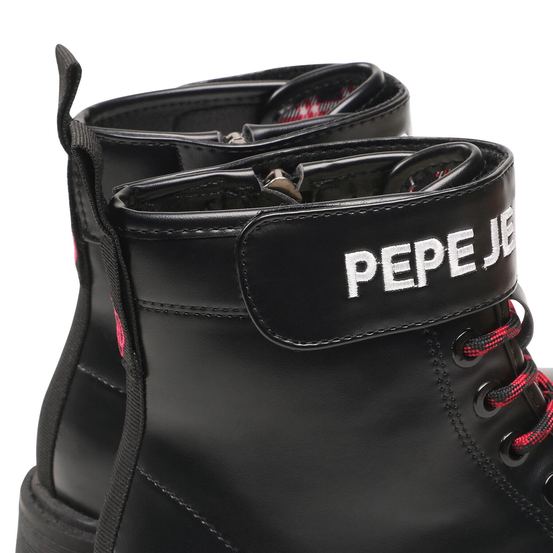 Pepe Jeans Kozačky Hatton Strap Combi PGS50167 Černá - Pepit.cz