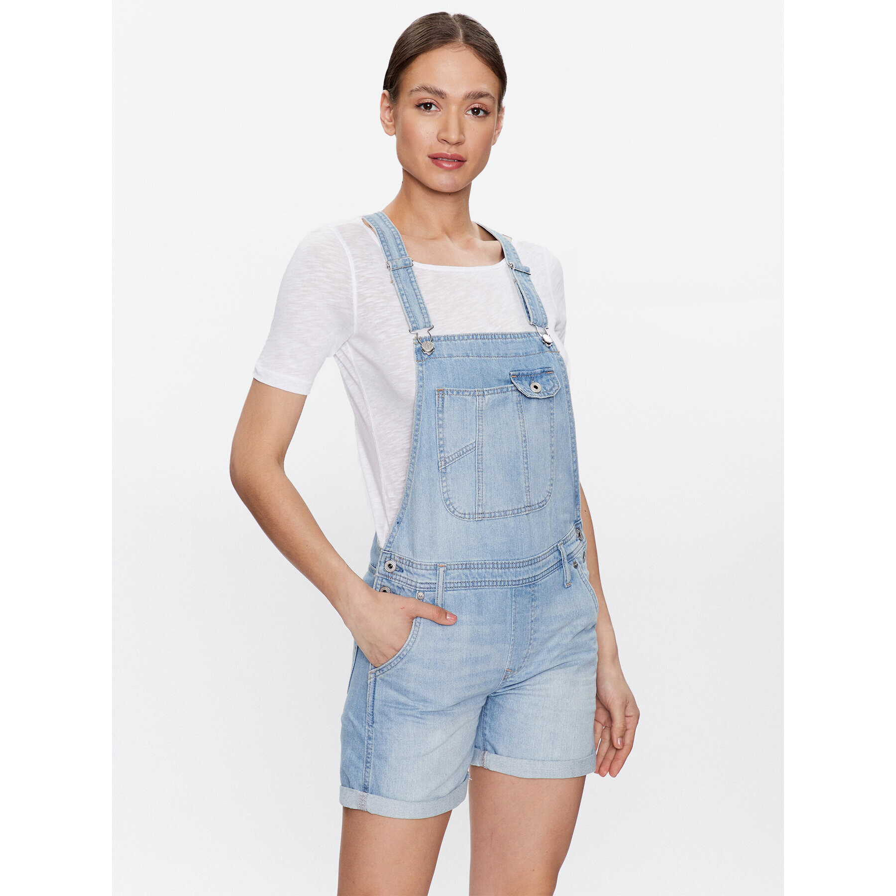 Pepe Jeans Lacláče Abby Fabby PL230445 Modrá Regular Fit - Pepit.cz