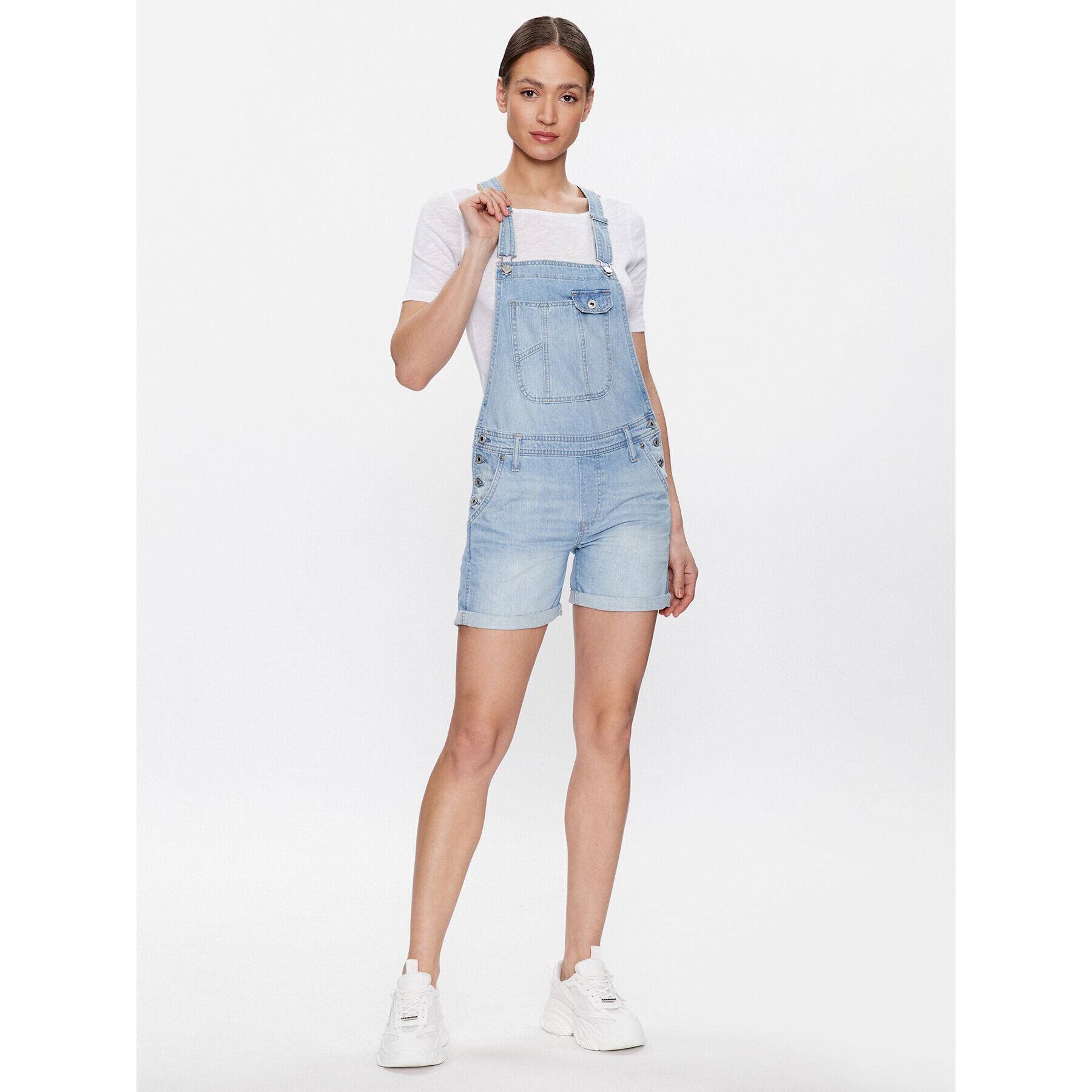 Pepe Jeans Lacláče Abby Fabby PL230445 Modrá Regular Fit - Pepit.cz