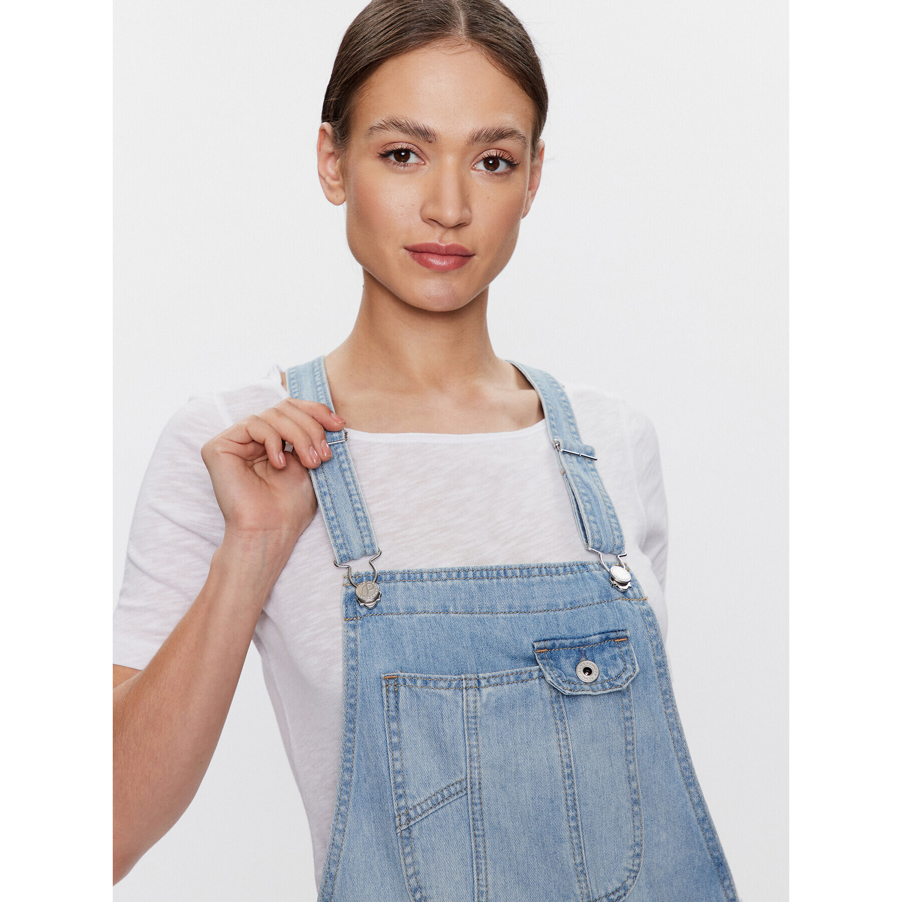 Pepe Jeans Lacláče Abby Fabby PL230445 Modrá Regular Fit - Pepit.cz