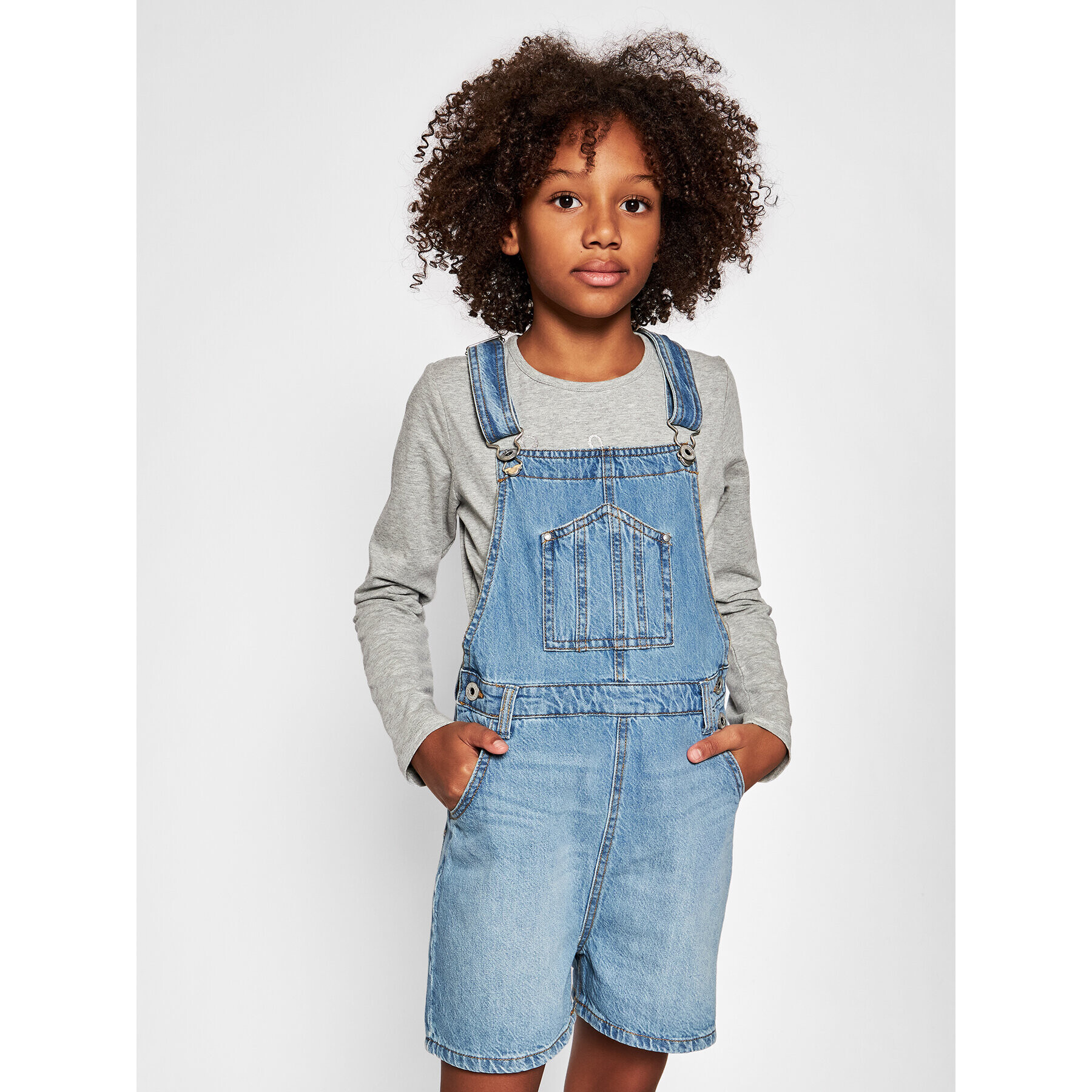 Pepe Jeans Lacláče Sarah Dungaree PG201448 Tmavomodrá Regular Fit - Pepit.cz