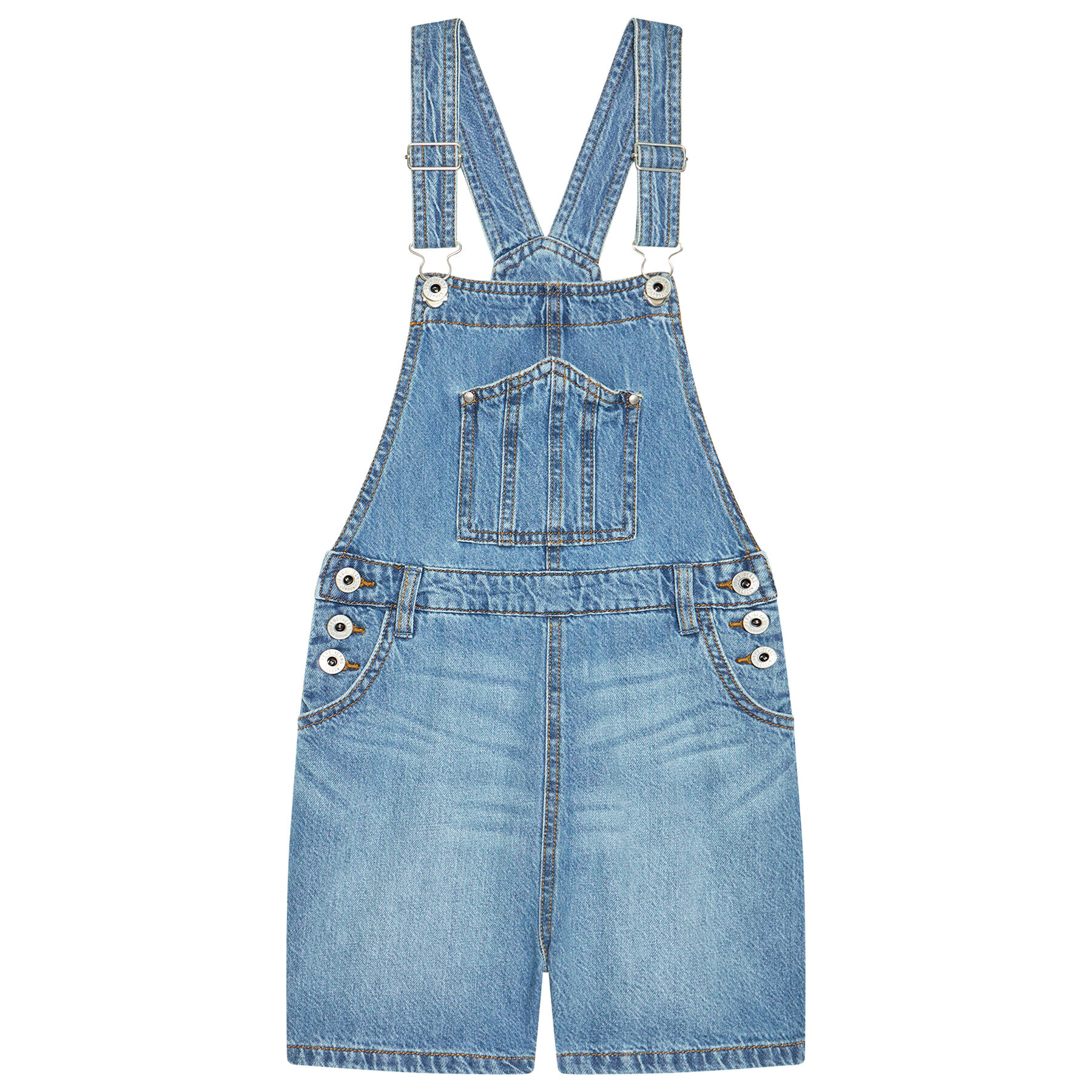 Pepe Jeans Lacláče Sarah Dungaree PG201448 Tmavomodrá Regular Fit - Pepit.cz