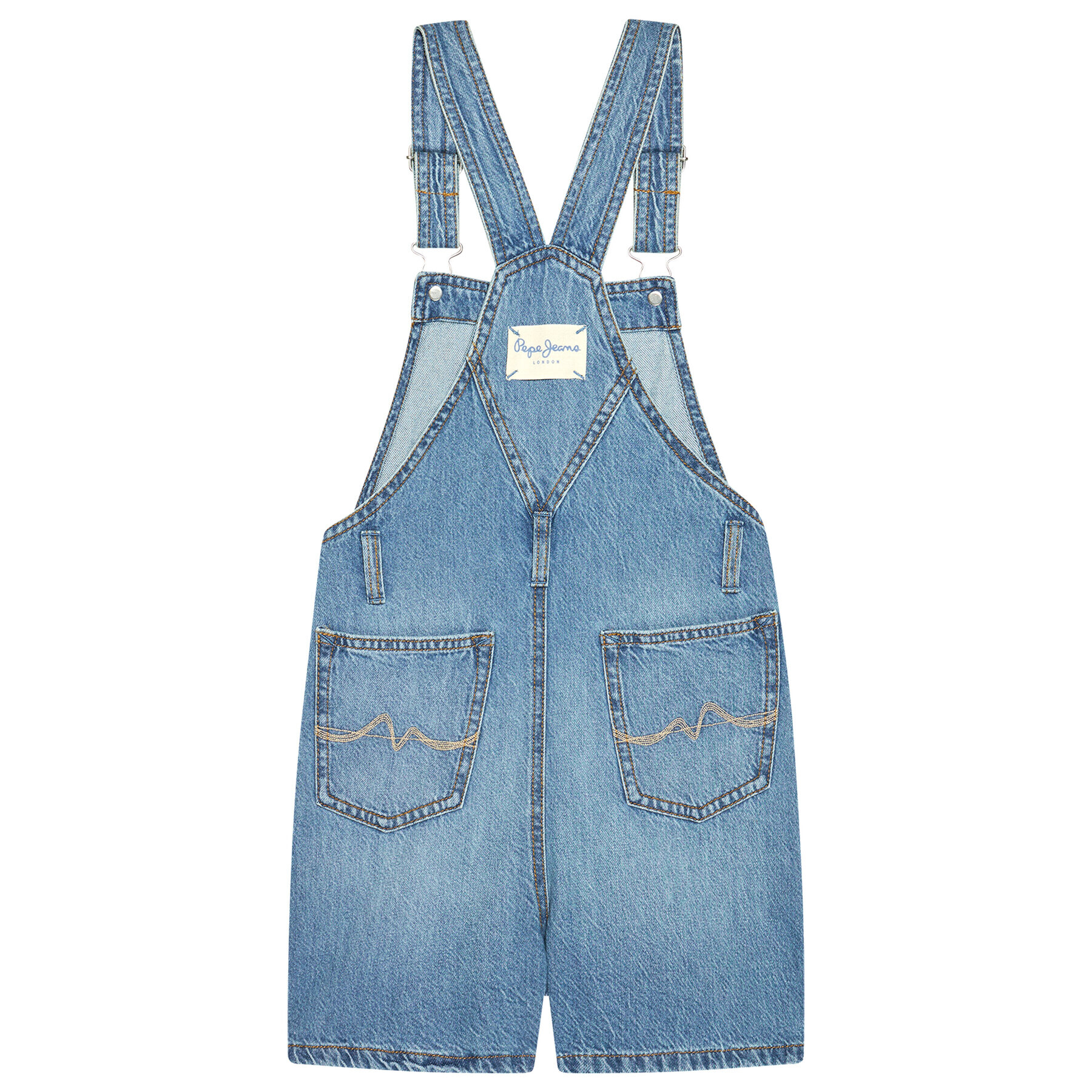 Pepe Jeans Lacláče Sarah Dungaree PG201448 Tmavomodrá Regular Fit - Pepit.cz