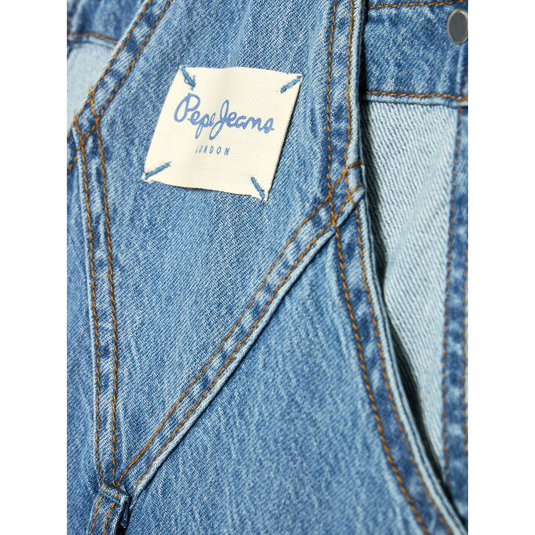 Pepe Jeans Lacláče Sarah Dungaree PG201448 Tmavomodrá Regular Fit - Pepit.cz