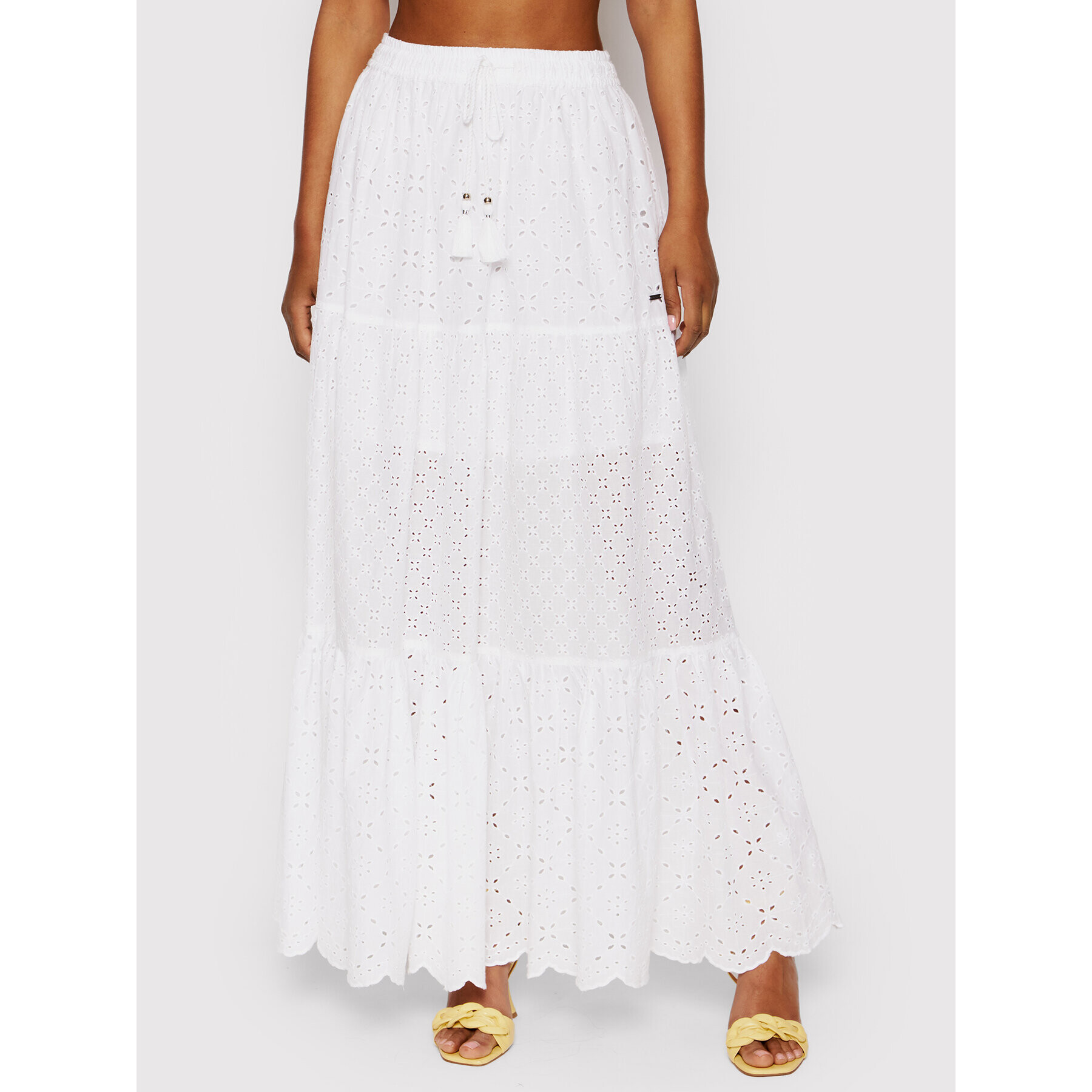 Pepe Jeans Maxi sukně Jodie PL900971 Bílá Regular Fit - Pepit.cz