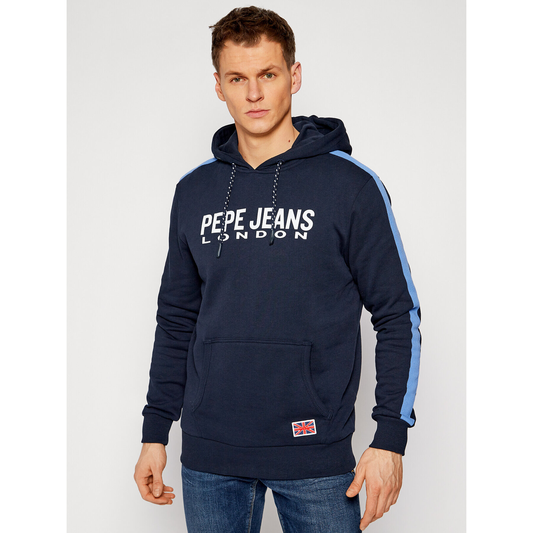 Pepe Jeans Mikina Andre PM582003 Tmavomodrá Regular Fit - Pepit.cz