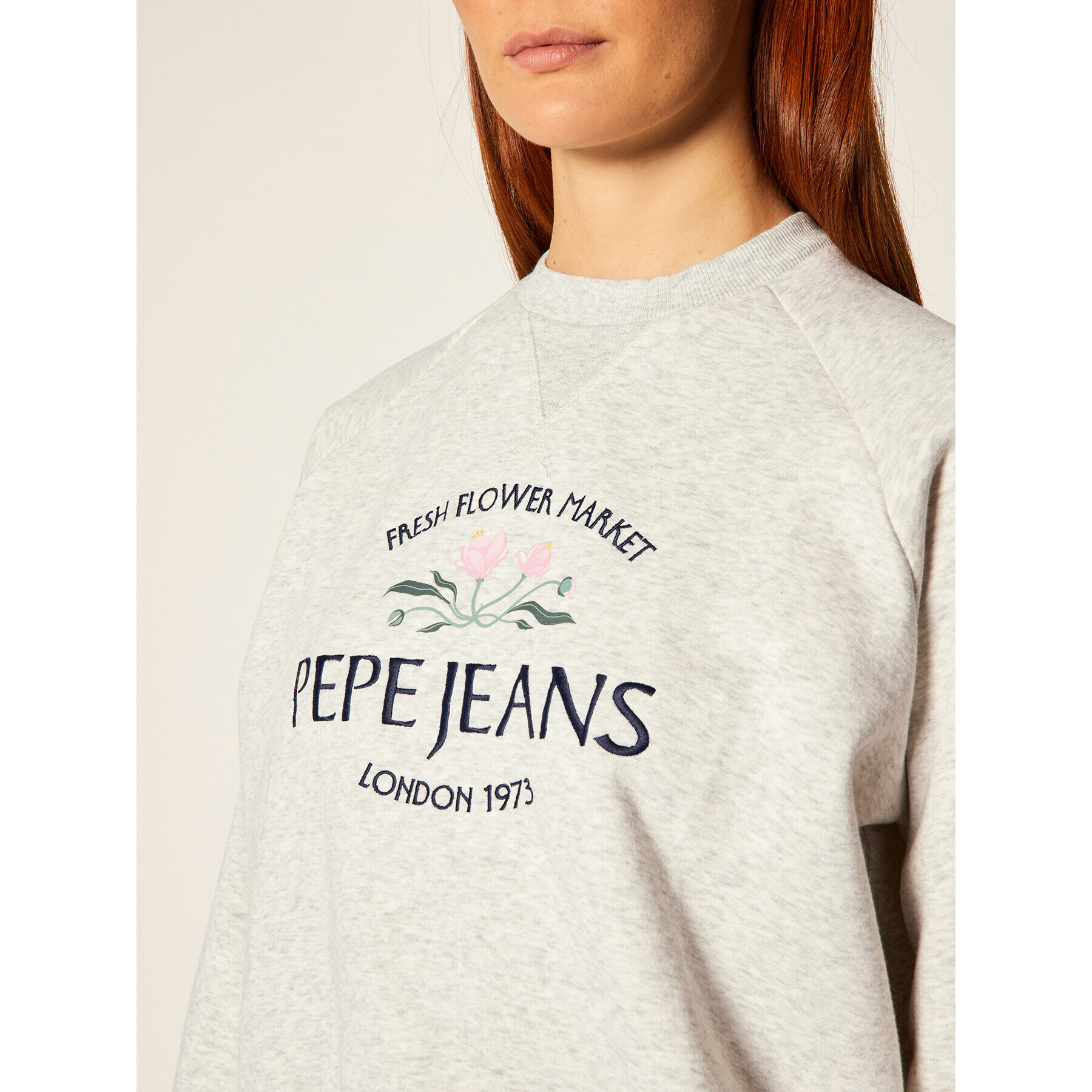 Pepe Jeans Mikina Bindy PL580977 Šedá Regular Fit - Pepit.cz