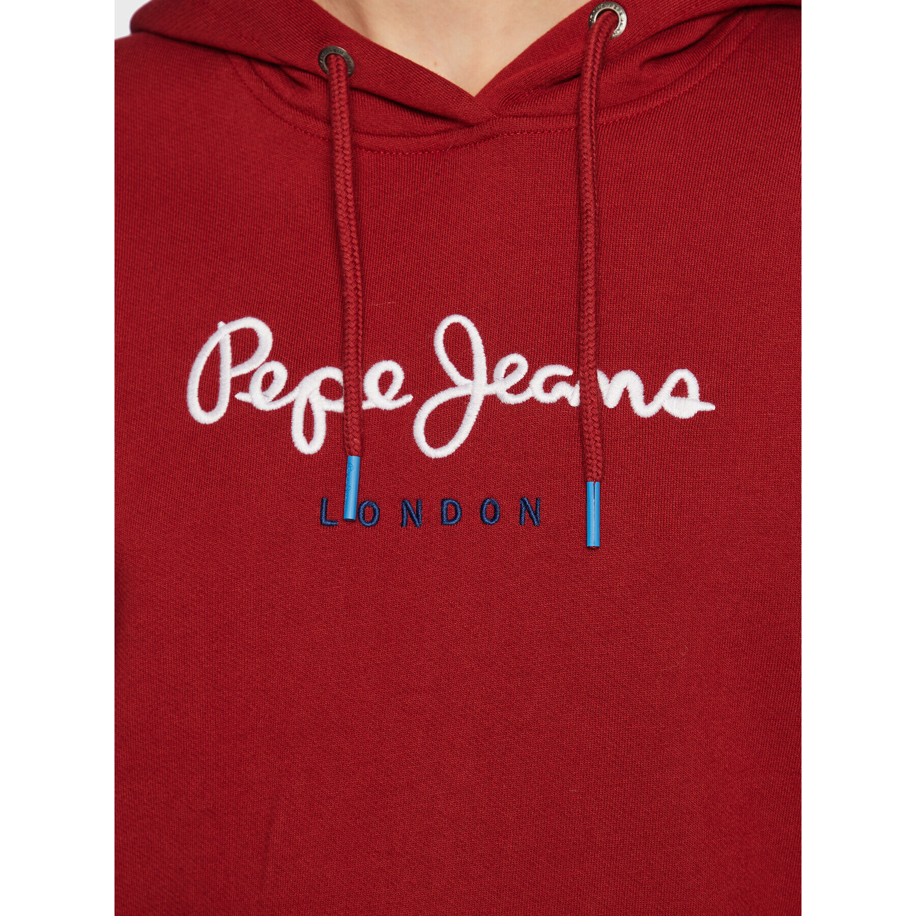 Pepe Jeans Mikina Calista PL581190 Červená Regular Fit - Pepit.cz