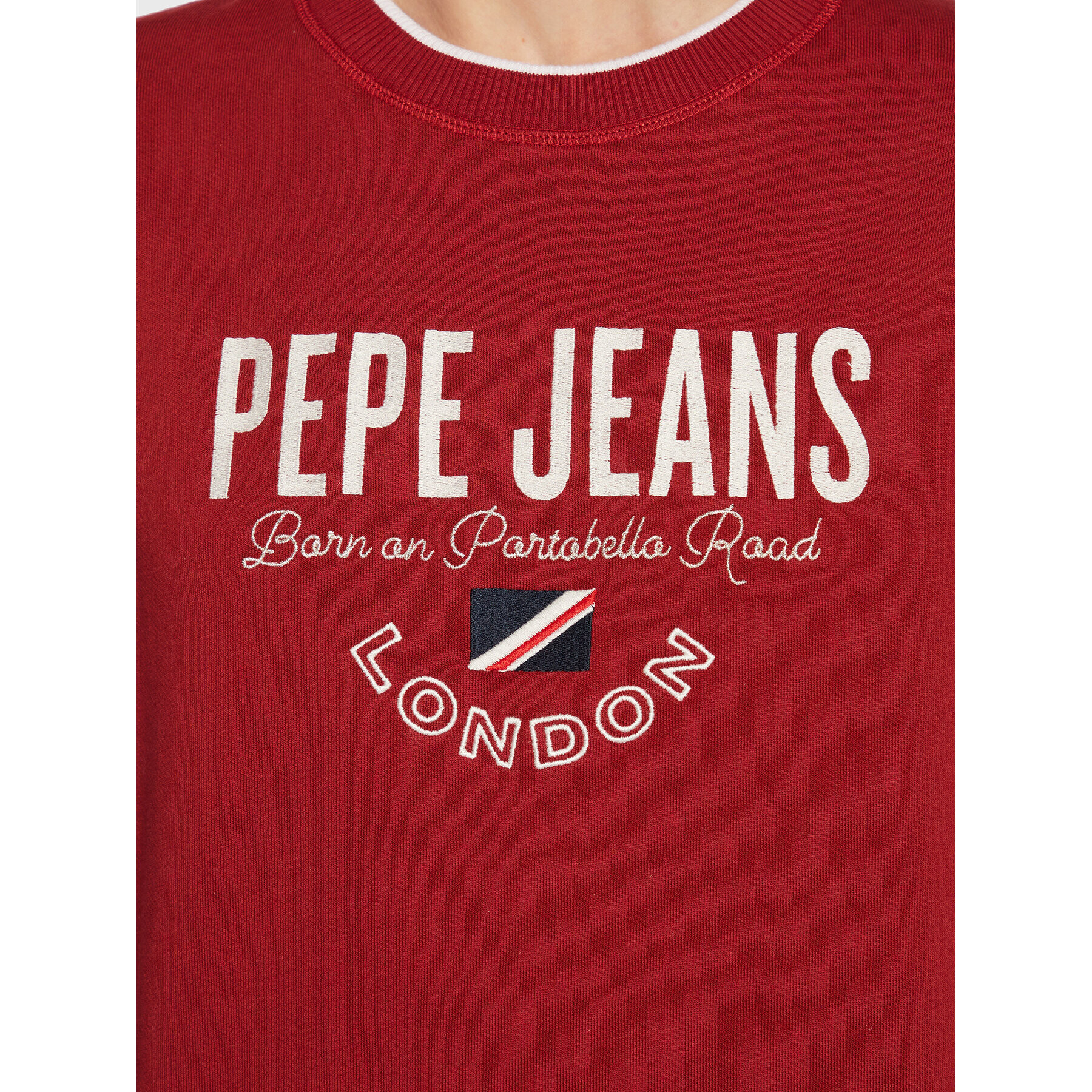 Pepe Jeans Mikina Charline PL581245 Červená Regular Fit - Pepit.cz