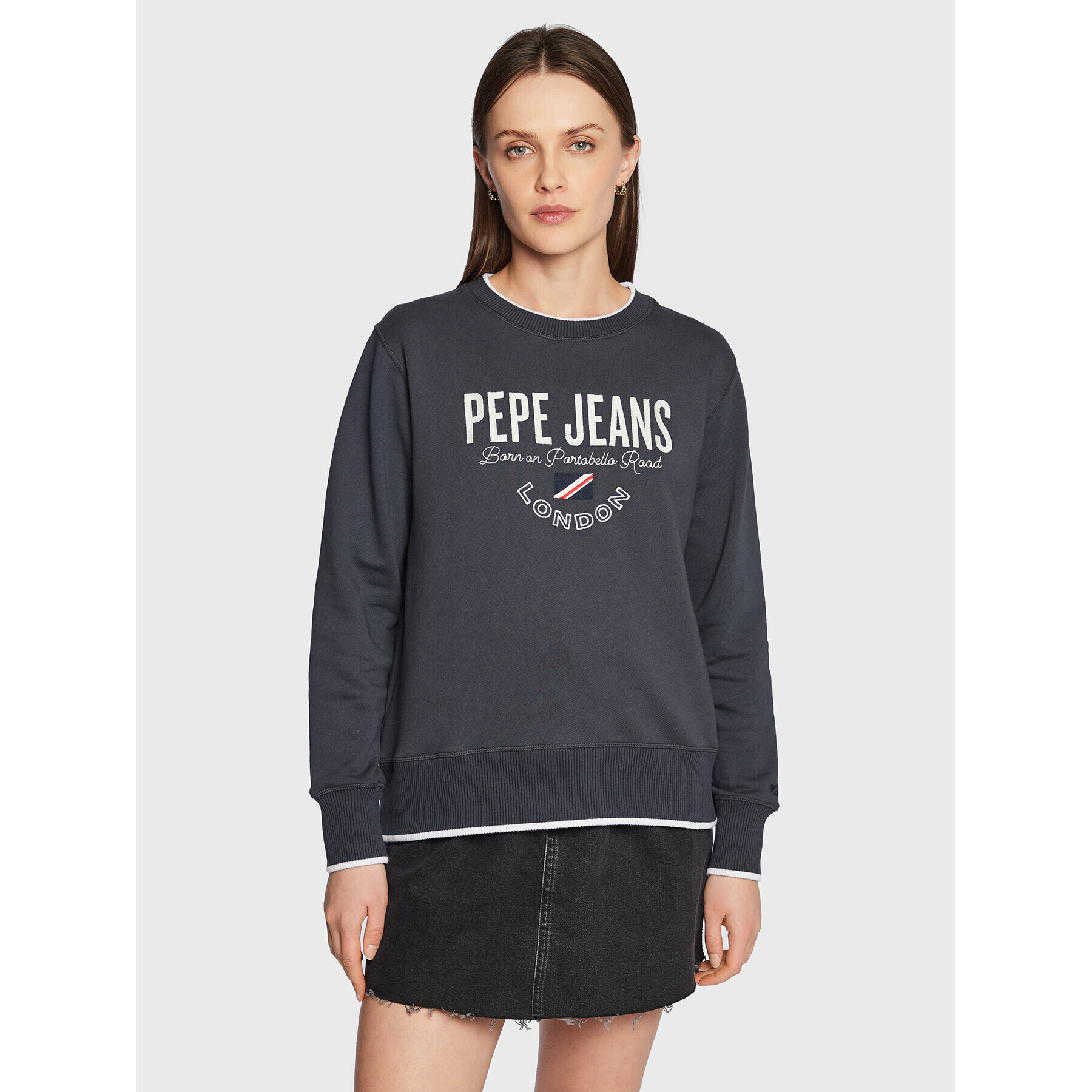 Pepe Jeans Mikina Charline PL581245 Tmavomodrá Regular Fit - Pepit.cz