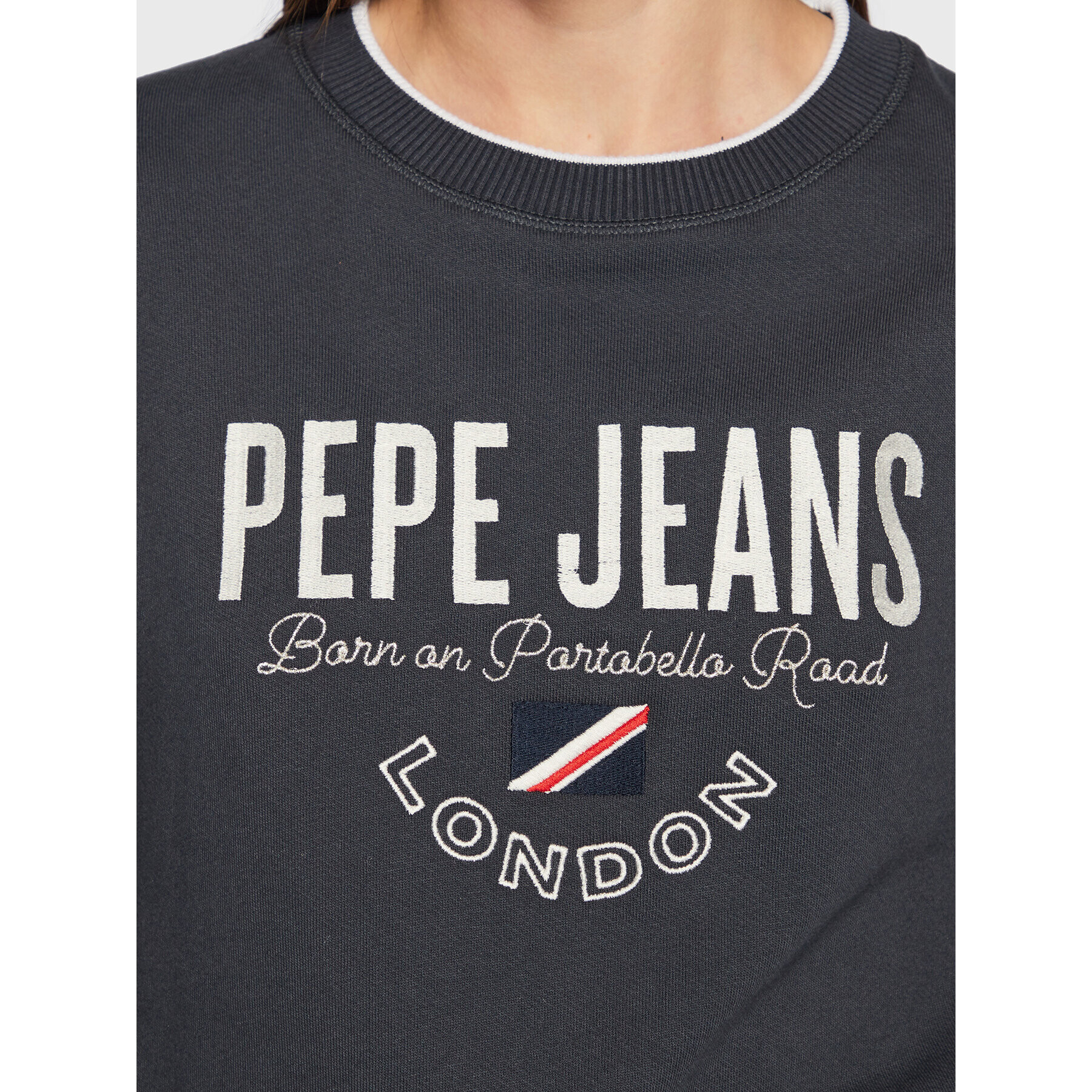 Pepe Jeans Mikina Charline PL581245 Tmavomodrá Regular Fit - Pepit.cz