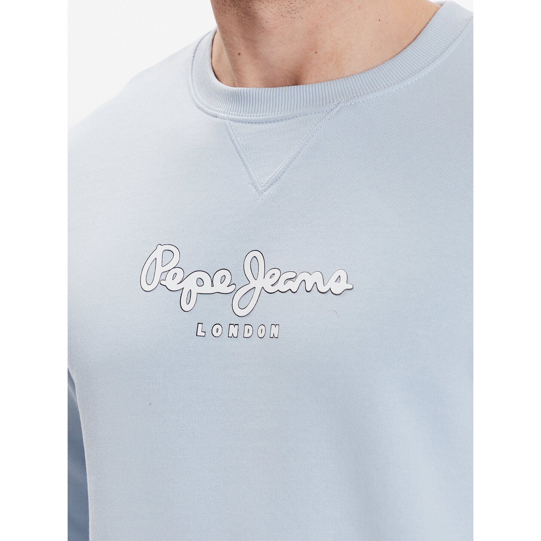 Pepe Jeans Mikina Edward Crew PM582380 Modrá Regular Fit - Pepit.cz