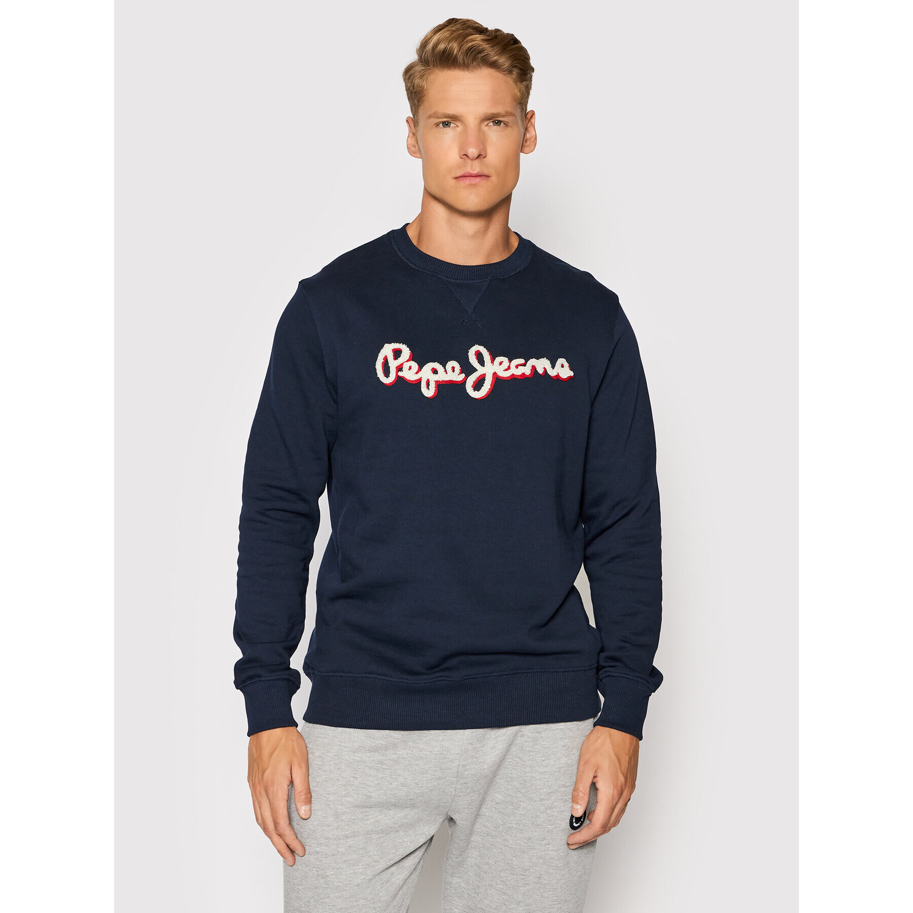 Pepe Jeans Mikina Lamont PM581649 Tmavomodrá Regular Fit - Pepit.cz