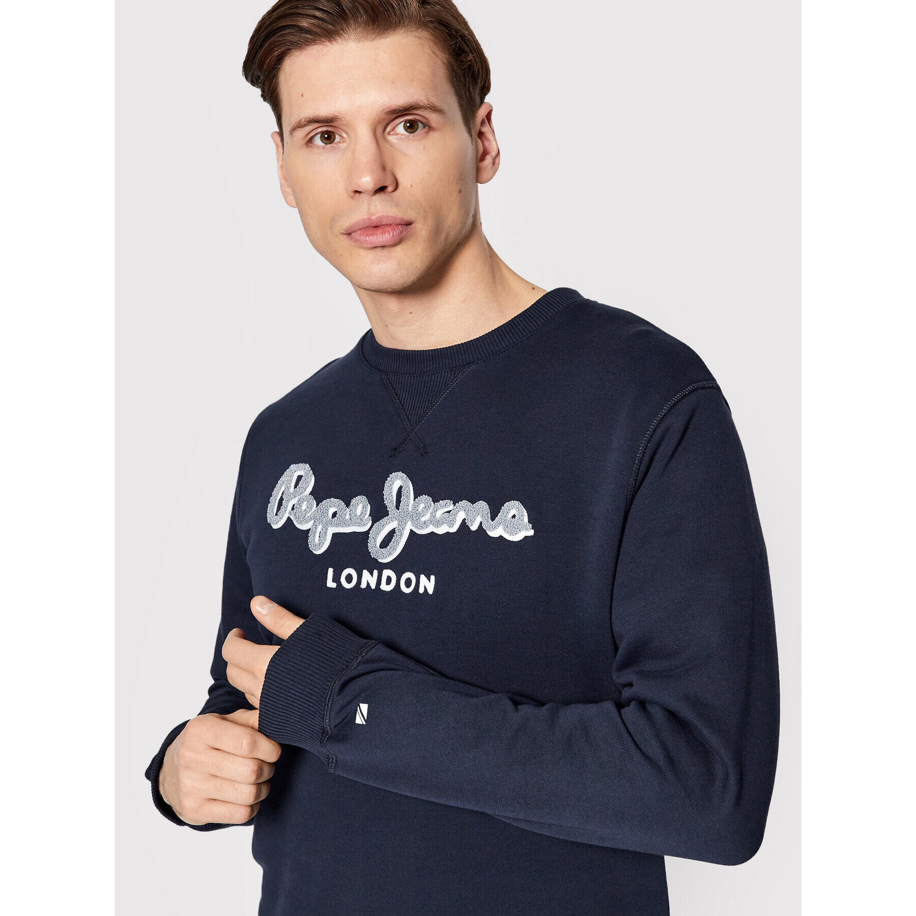 Pepe Jeans Mikina Lamont PM582225 Tmavomodrá Regular Fit - Pepit.cz