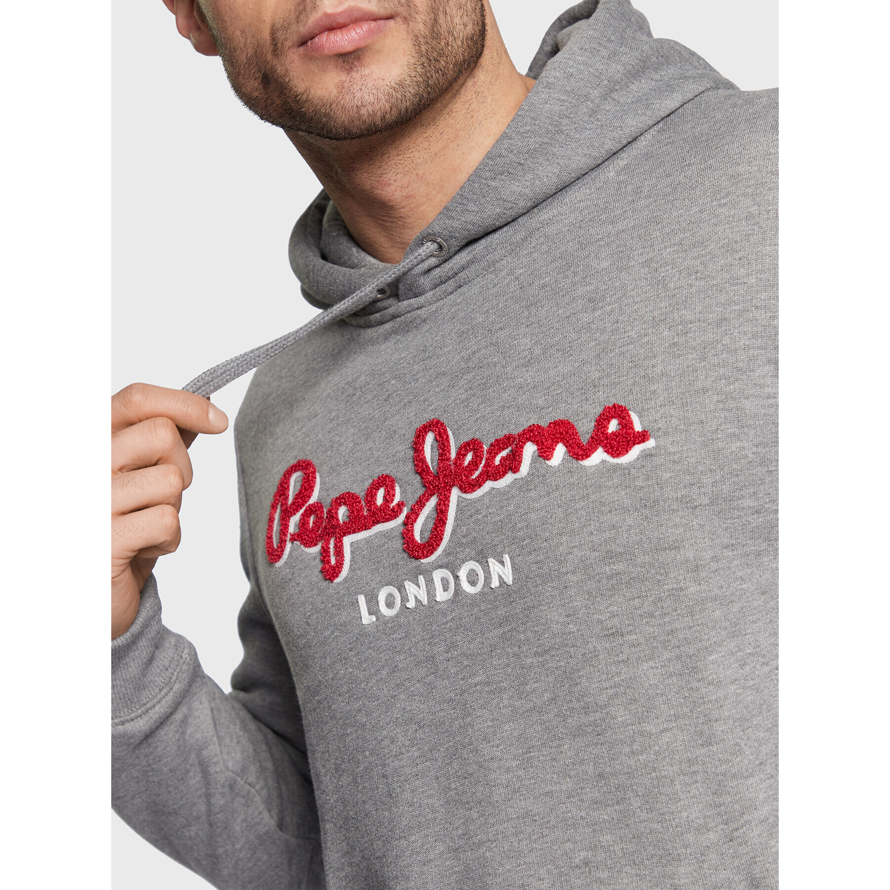 Pepe Jeans Mikina Lamont PM582243 Šedá Regular Fit - Pepit.cz