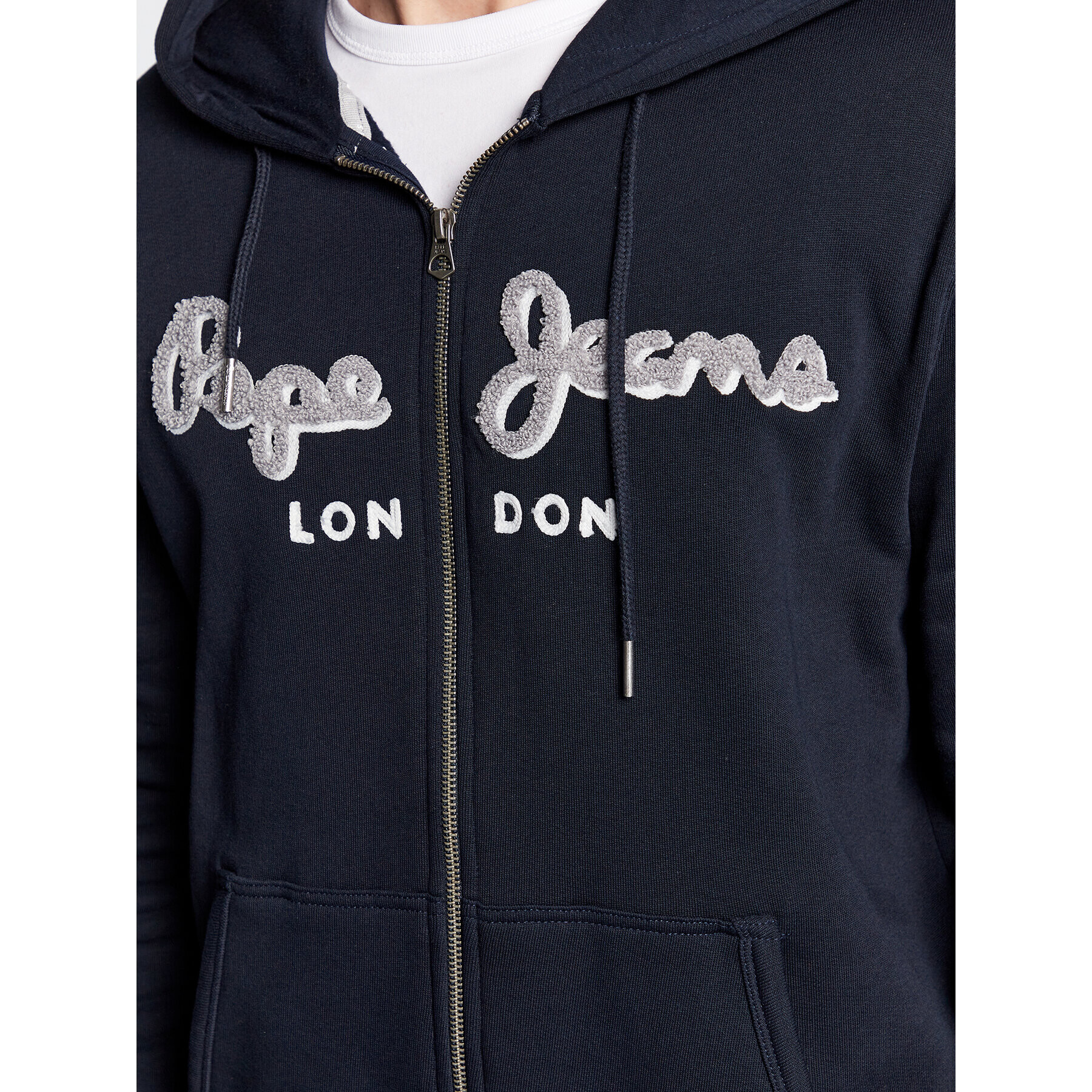 Pepe Jeans Mikina Lamont PM582244 Tmavomodrá Regular Fit - Pepit.cz