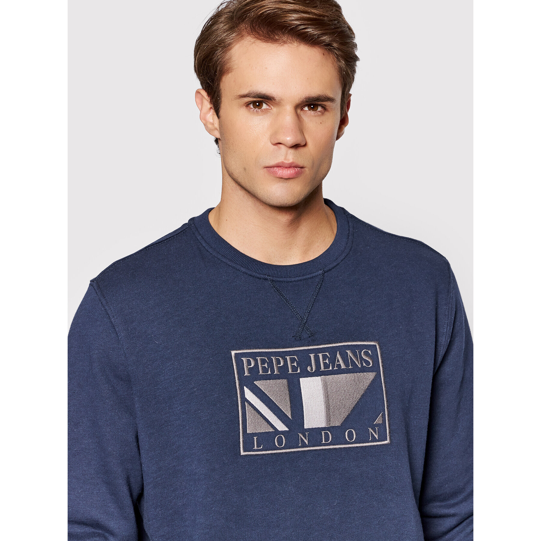 Pepe Jeans Mikina Liam PM582053 Tmavomodrá Regular Fit - Pepit.cz