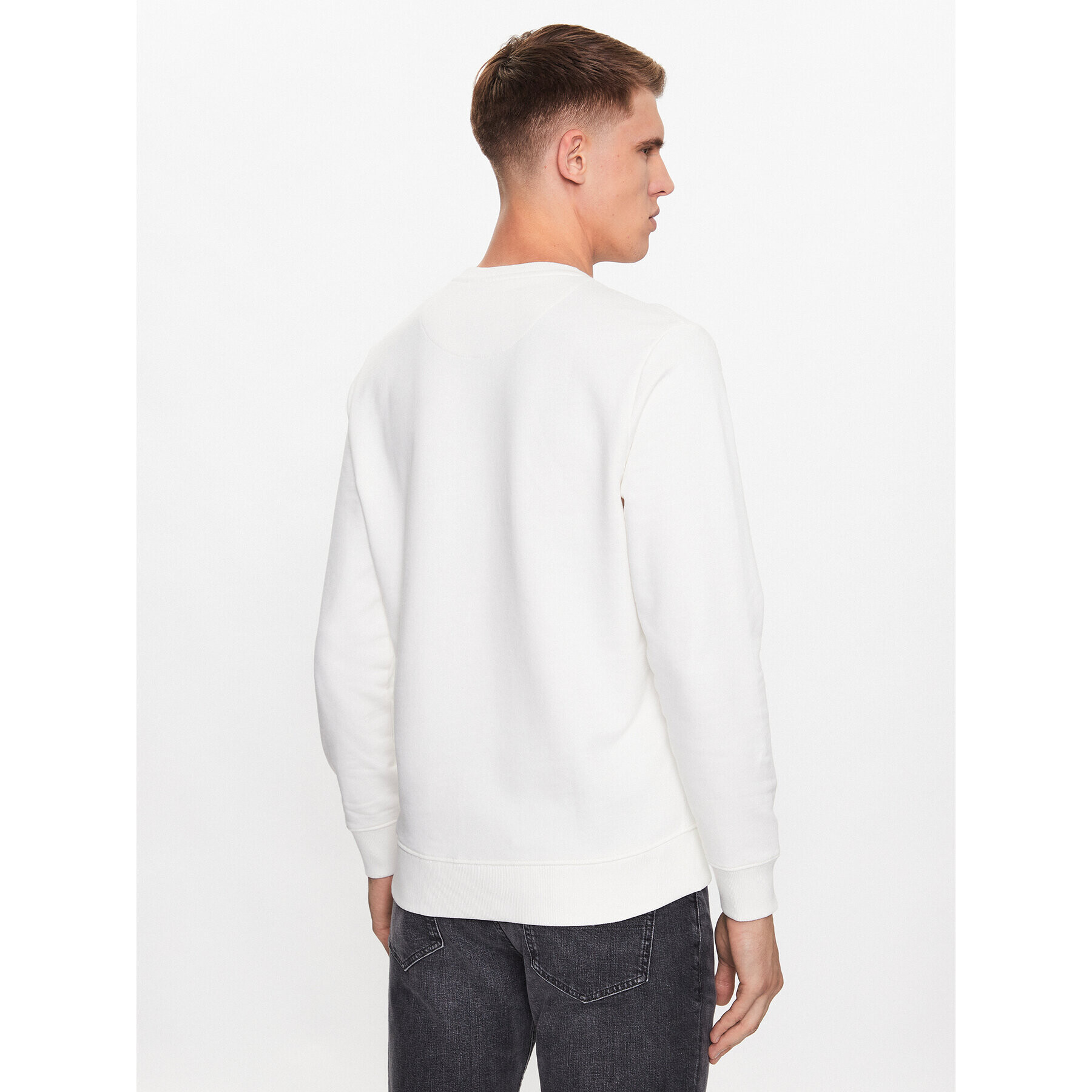 Pepe Jeans Mikina Melbourne Sweat PM582483 Bílá Regular Fit - Pepit.cz