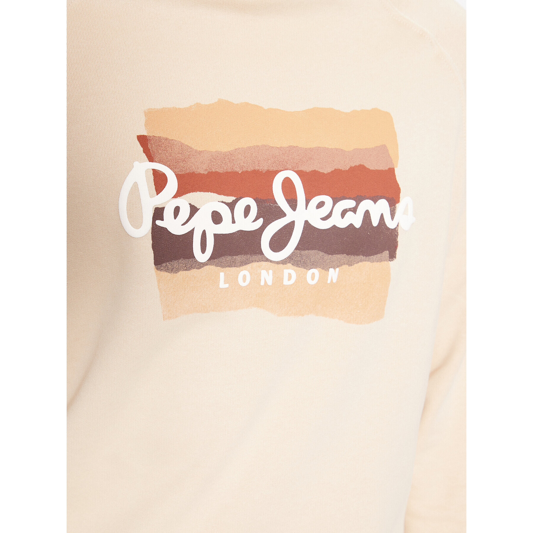 Pepe Jeans Mikina Mun PM582519 Béžová Regular Fit - Pepit.cz