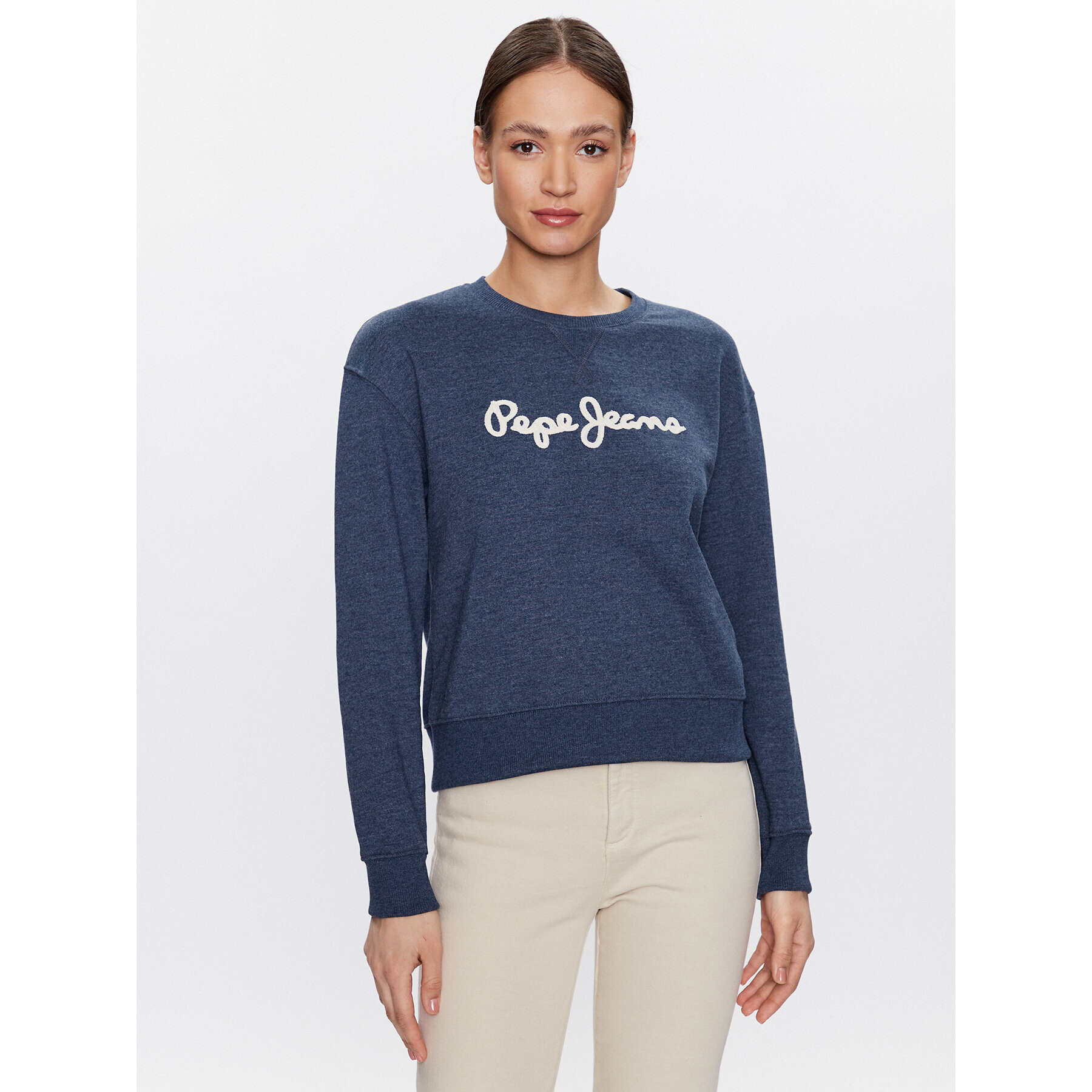 Pepe Jeans Mikina Nanettes PL581347 Tmavomodrá Regular Fit - Pepit.cz