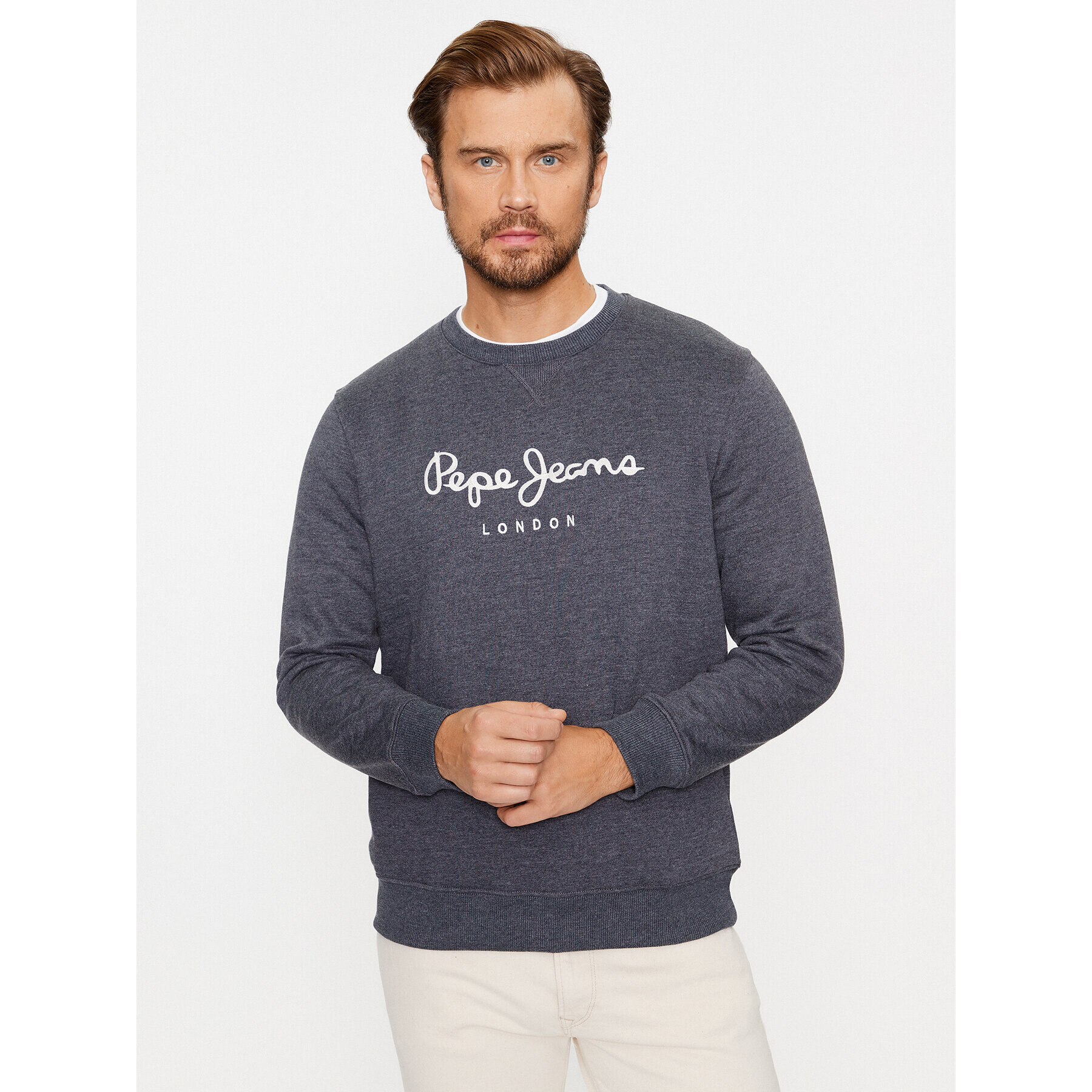 Pepe Jeans Mikina Nouvel PM582522 Tmavomodrá Regular Fit - Pepit.cz