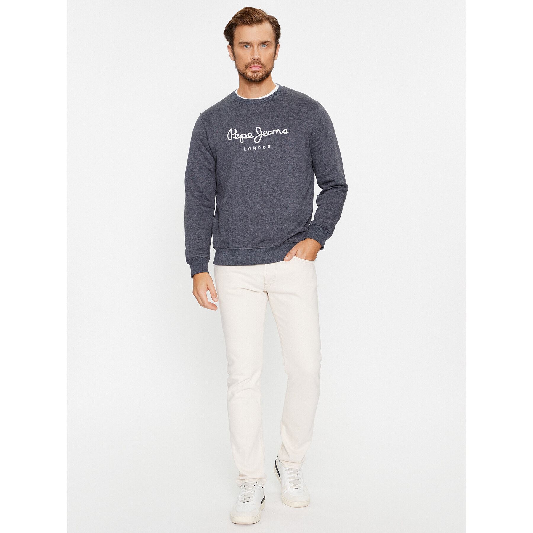 Pepe Jeans Mikina Nouvel PM582522 Tmavomodrá Regular Fit - Pepit.cz