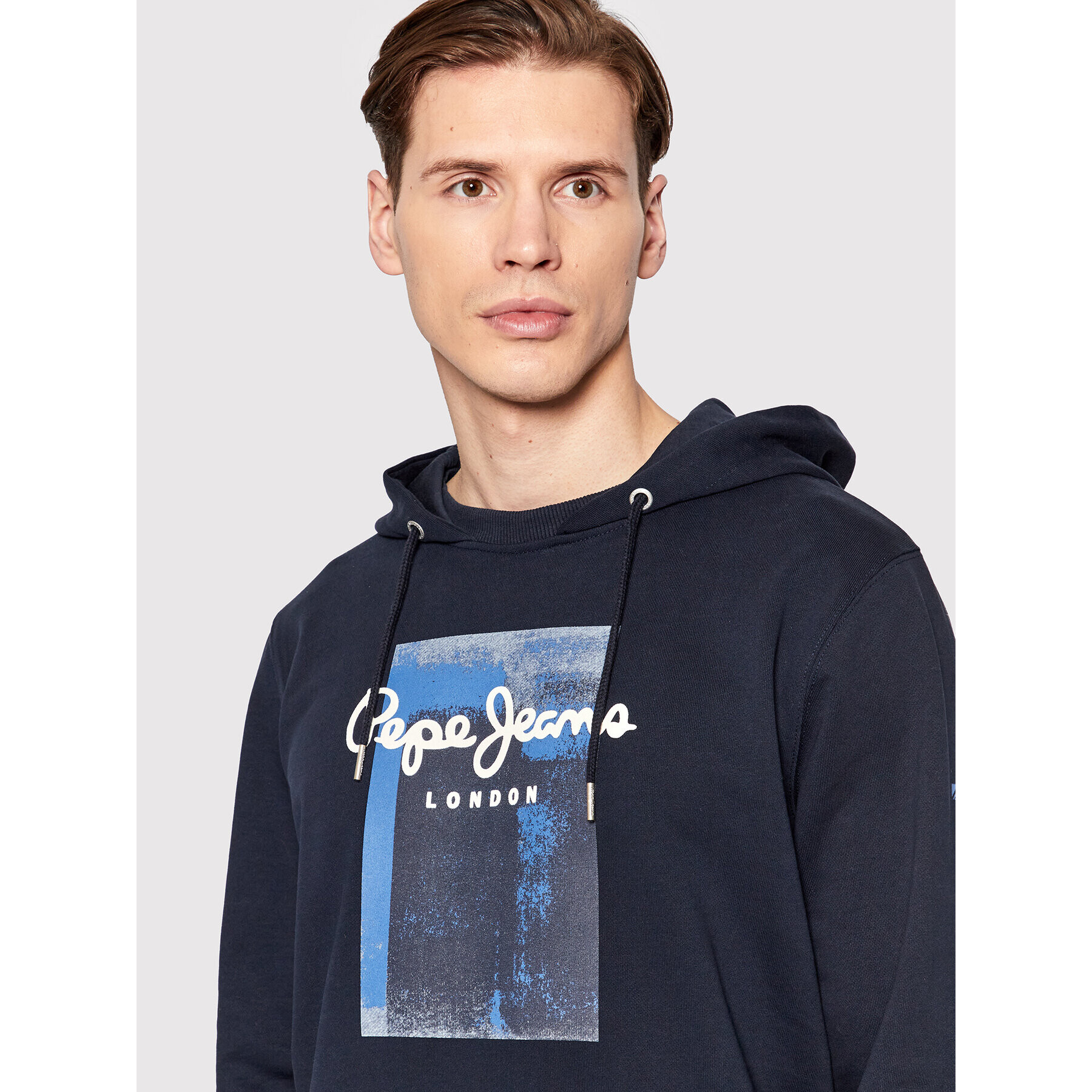 Pepe Jeans Mikina Pierce PM582233 Tmavomodrá Regular Fit - Pepit.cz