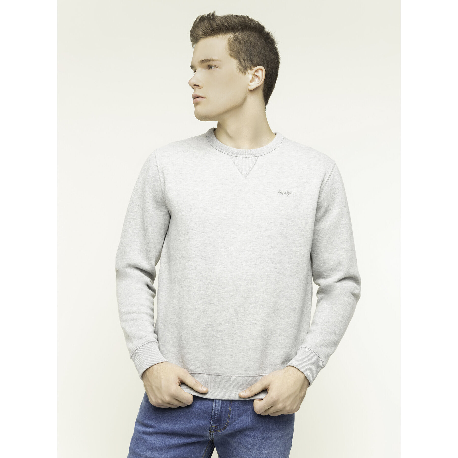 Pepe Jeans Mikina PM581140 Šedá Regular Fit - Pepit.cz