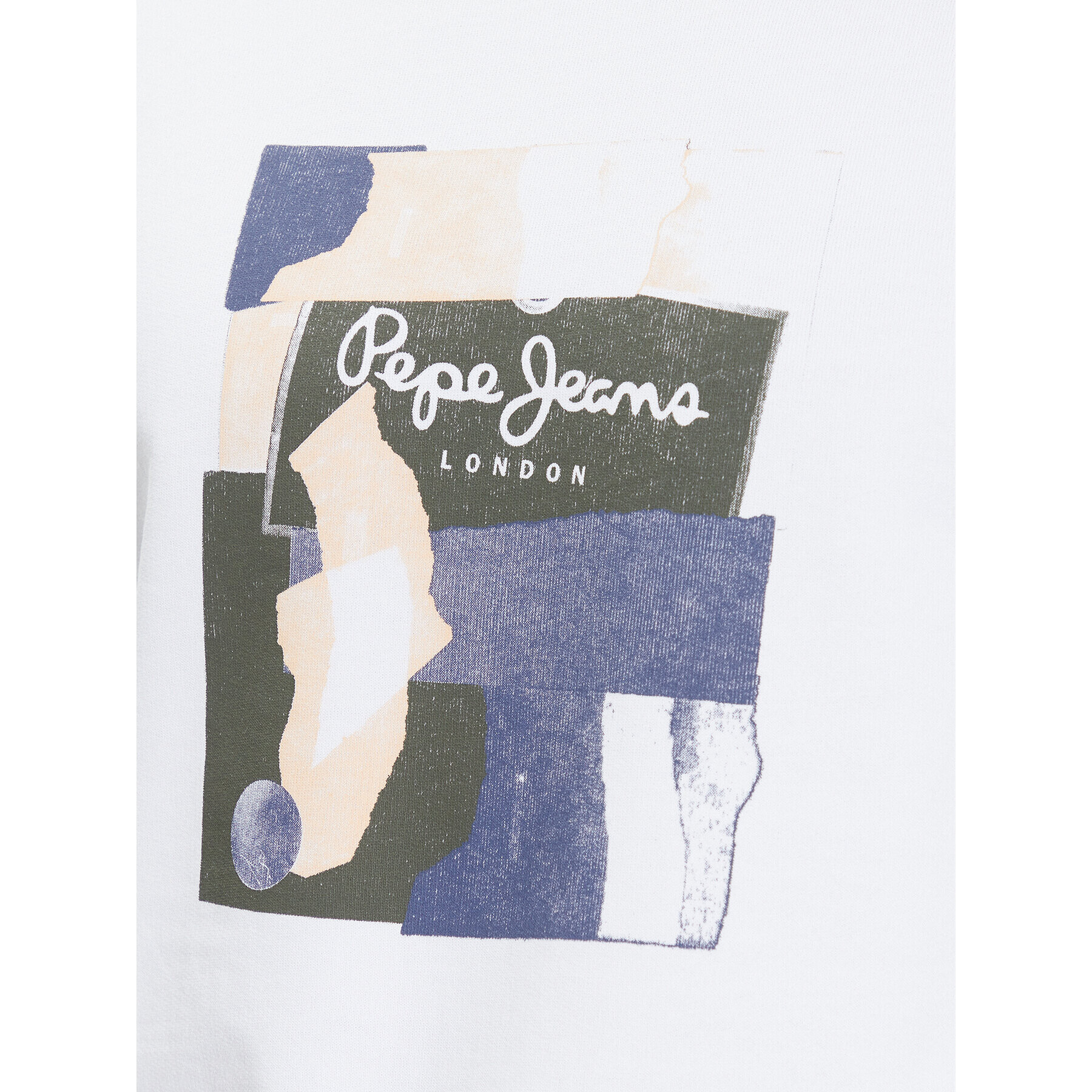 Pepe Jeans Mikina PM582479 Bílá Regular Fit - Pepit.cz