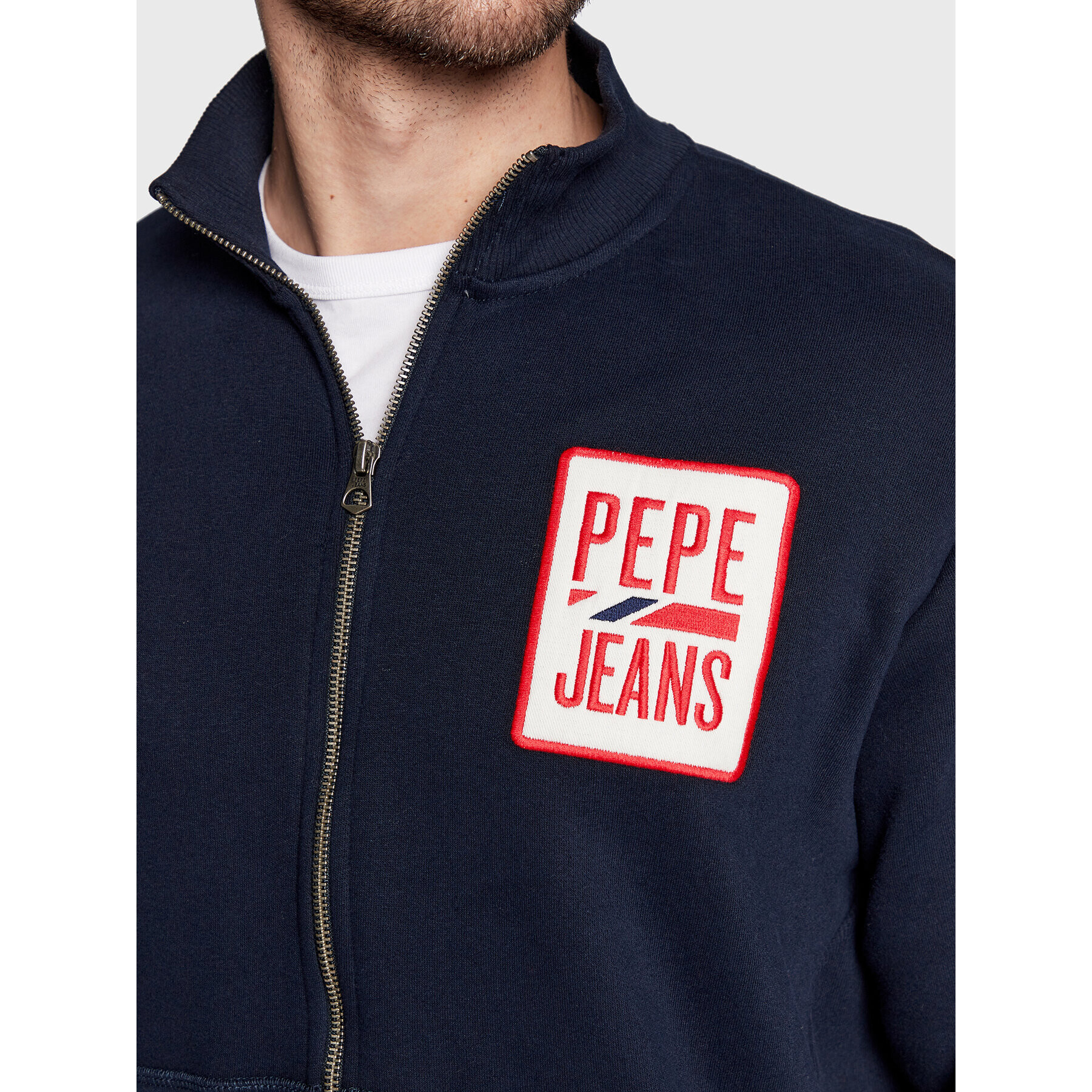 Pepe Jeans Mikina Prescott PM582280 Tmavomodrá Regular Fit - Pepit.cz