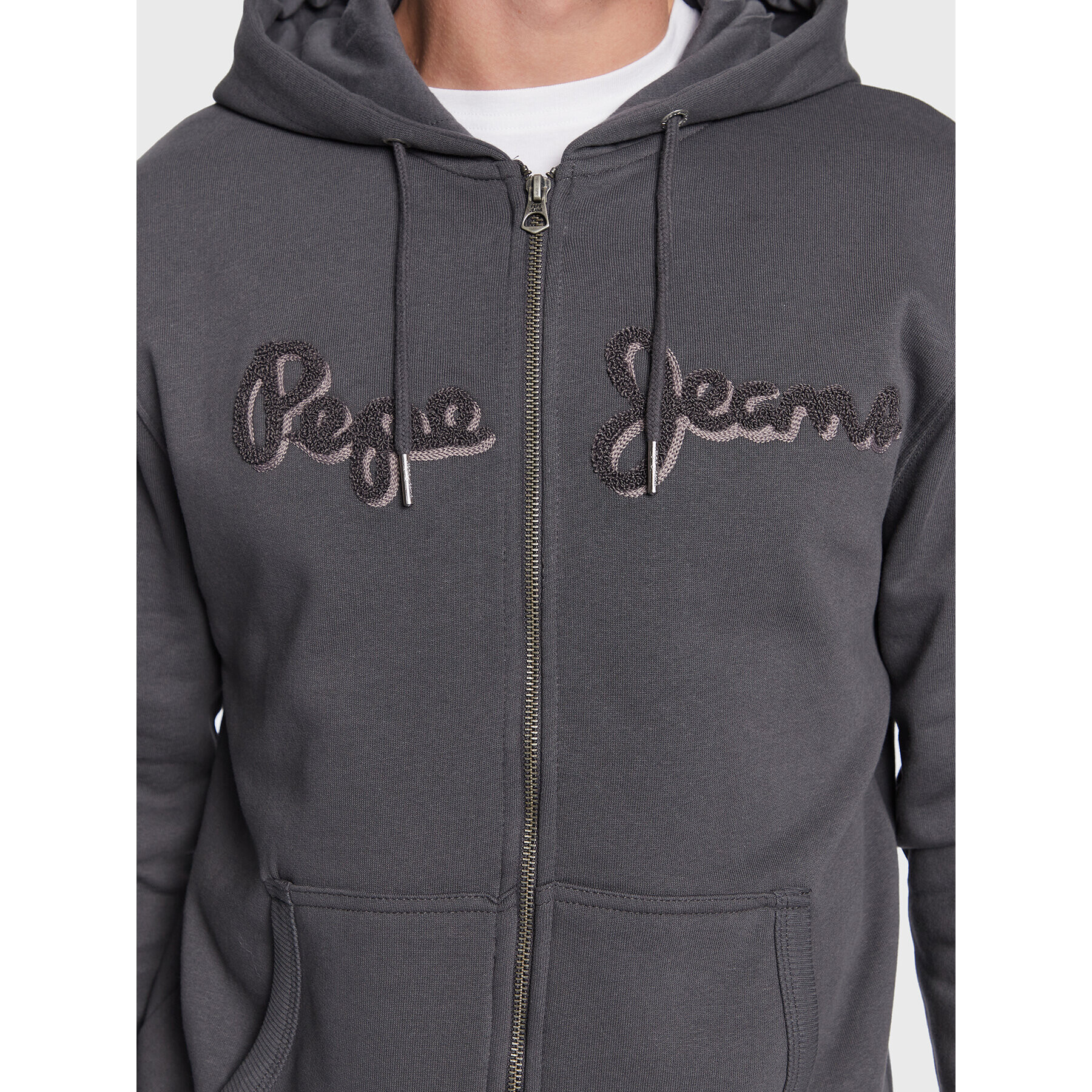 Pepe Jeans Mikina Ryan PM582329 Šedá Regular Fit - Pepit.cz