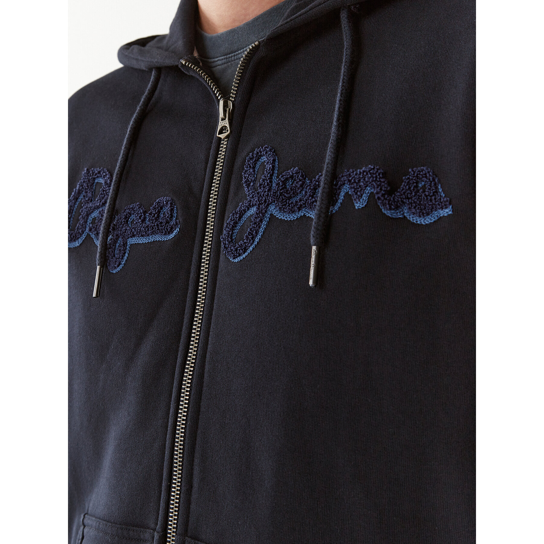 Pepe Jeans Mikina Ryan Zip PM582329 Tmavomodrá Regular Fit - Pepit.cz