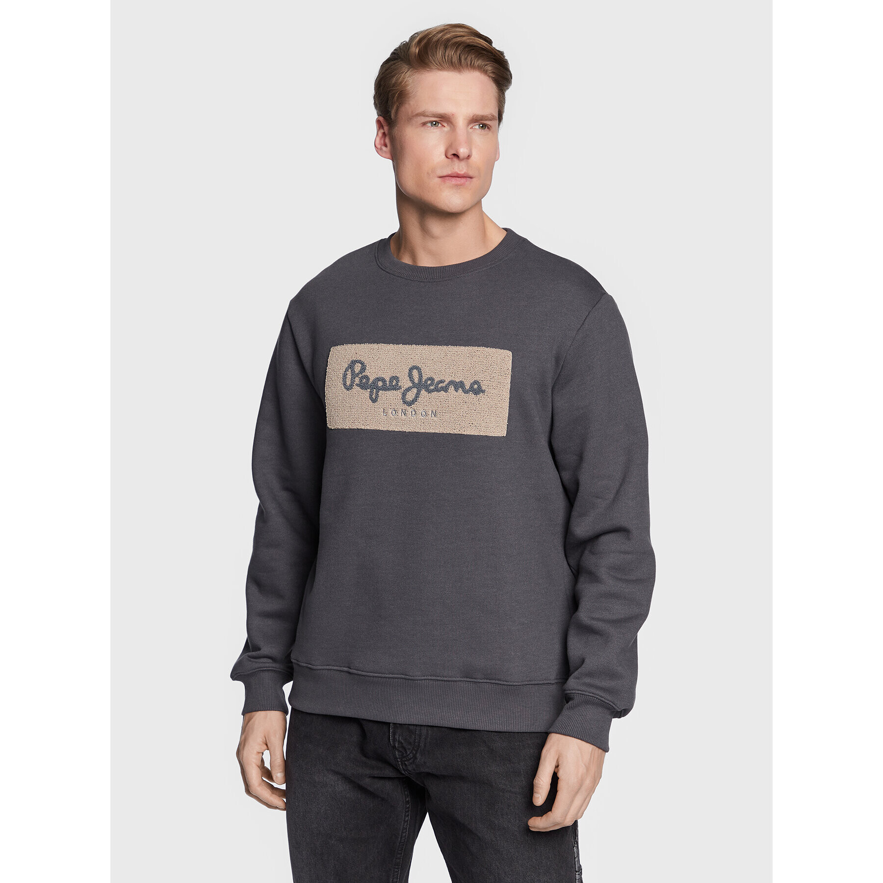 Pepe Jeans Mikina Sean PM582316 Šedá Regular Fit - Pepit.cz