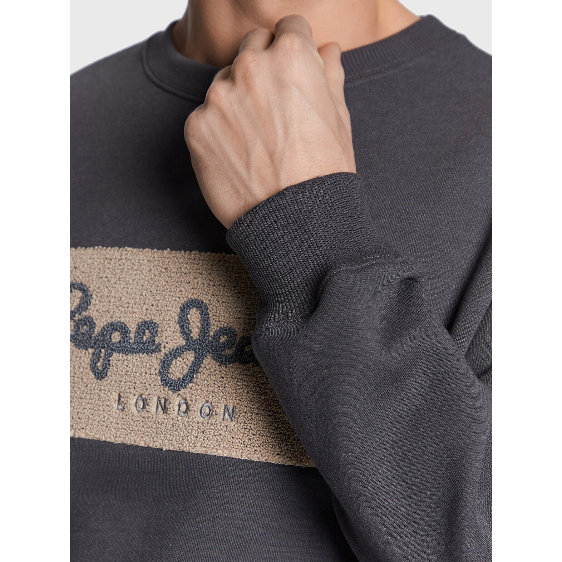 Pepe Jeans Mikina Sean PM582316 Šedá Regular Fit - Pepit.cz