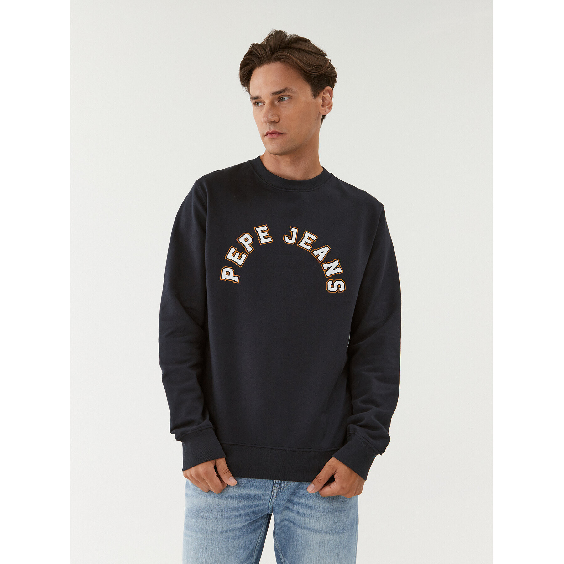 Pepe Jeans Mikina Westend Sweat PM582524 Tmavomodrá Regular Fit - Pepit.cz