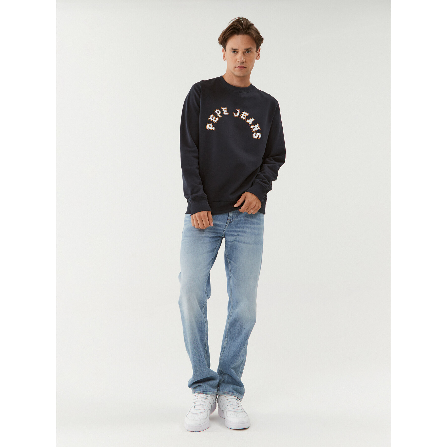 Pepe Jeans Mikina Westend Sweat PM582524 Tmavomodrá Regular Fit - Pepit.cz