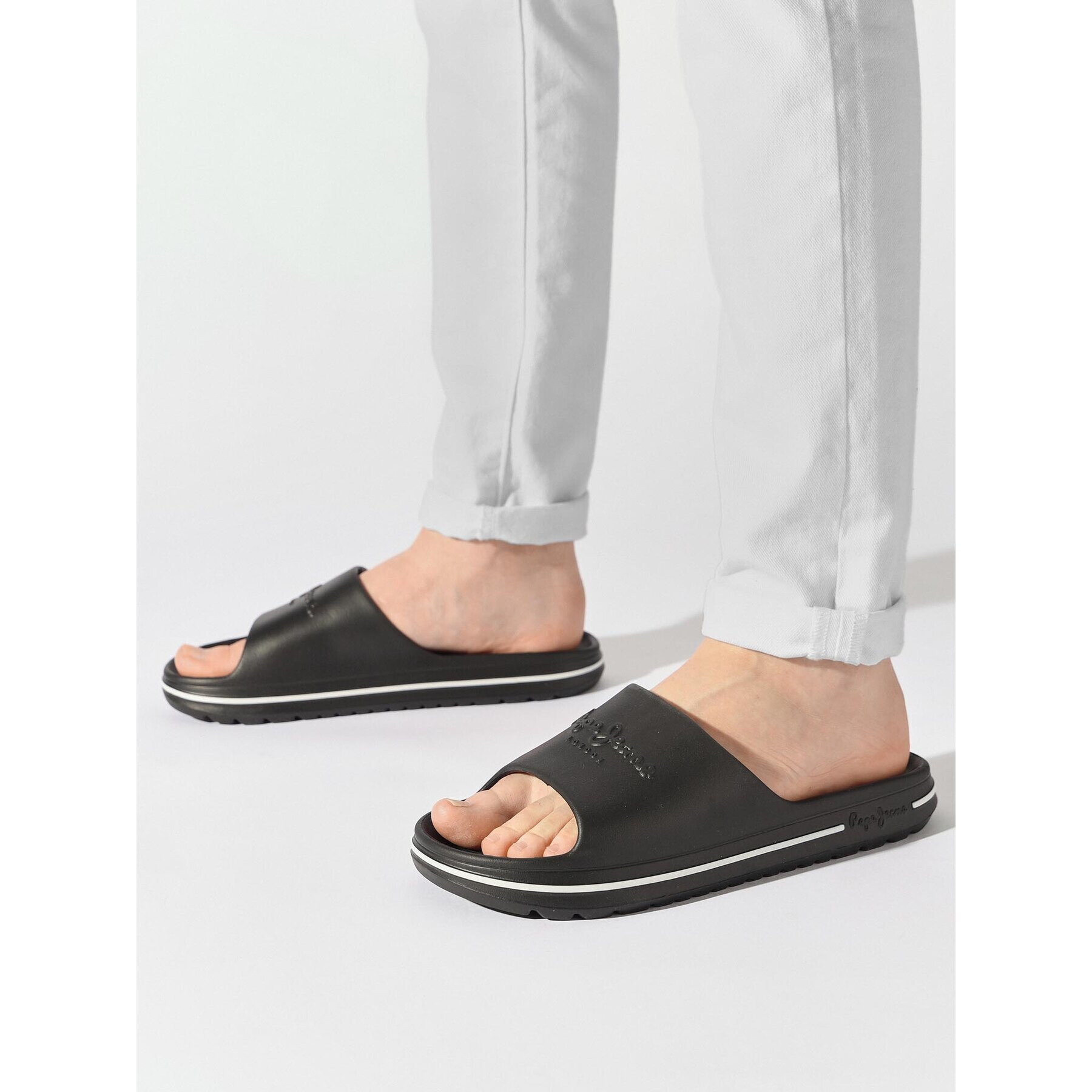 Pepe Jeans Nazouváky Beach Slide PMS70121 Černá - Pepit.cz