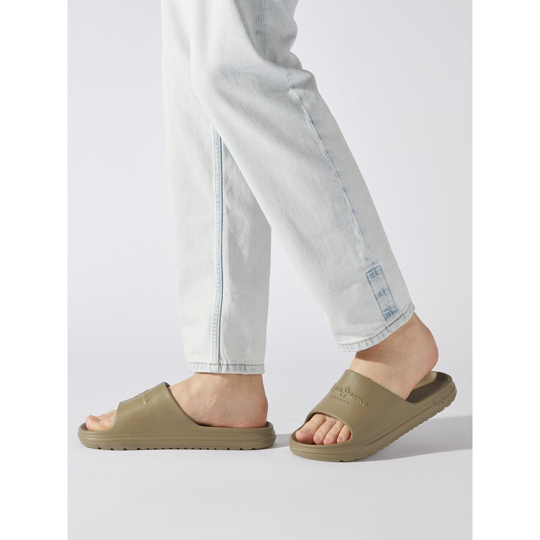 Pepe Jeans Nazouváky Beach Slide PMS70121 Khaki - Pepit.cz