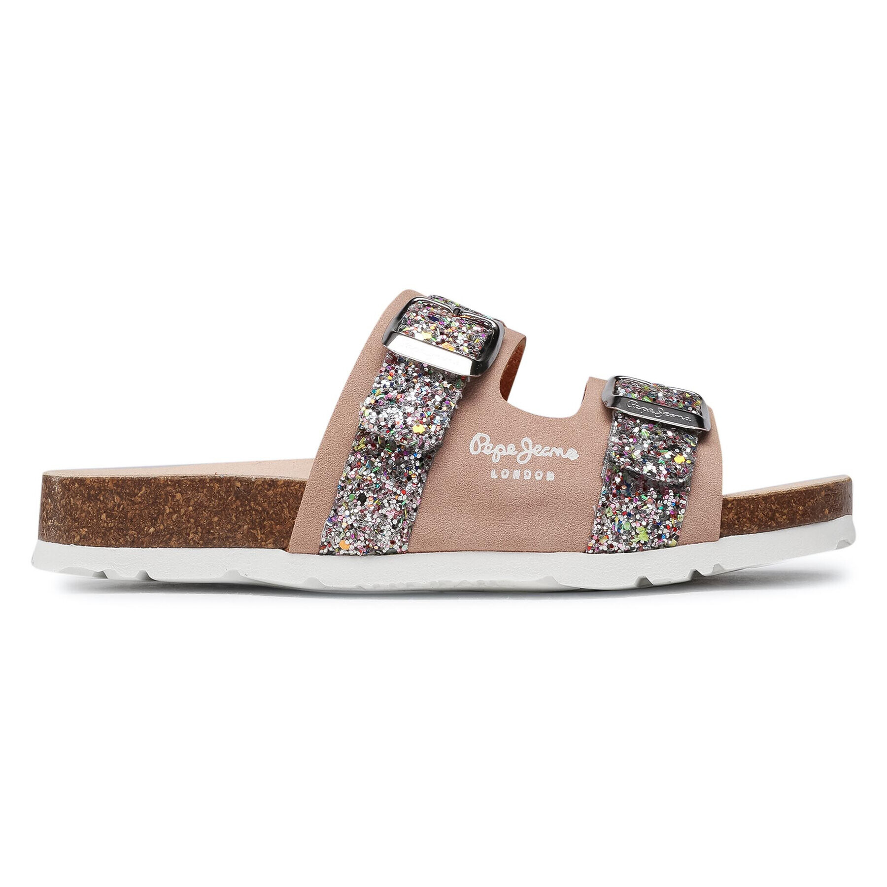 Pepe Jeans Nazouváky Bio Pala Glitter PGS90168 Béžová - Pepit.cz