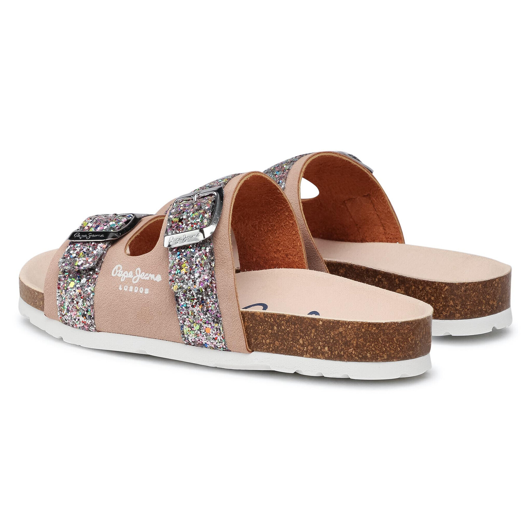 Pepe Jeans Nazouváky Bio Pala Glitter PGS90168 Béžová - Pepit.cz