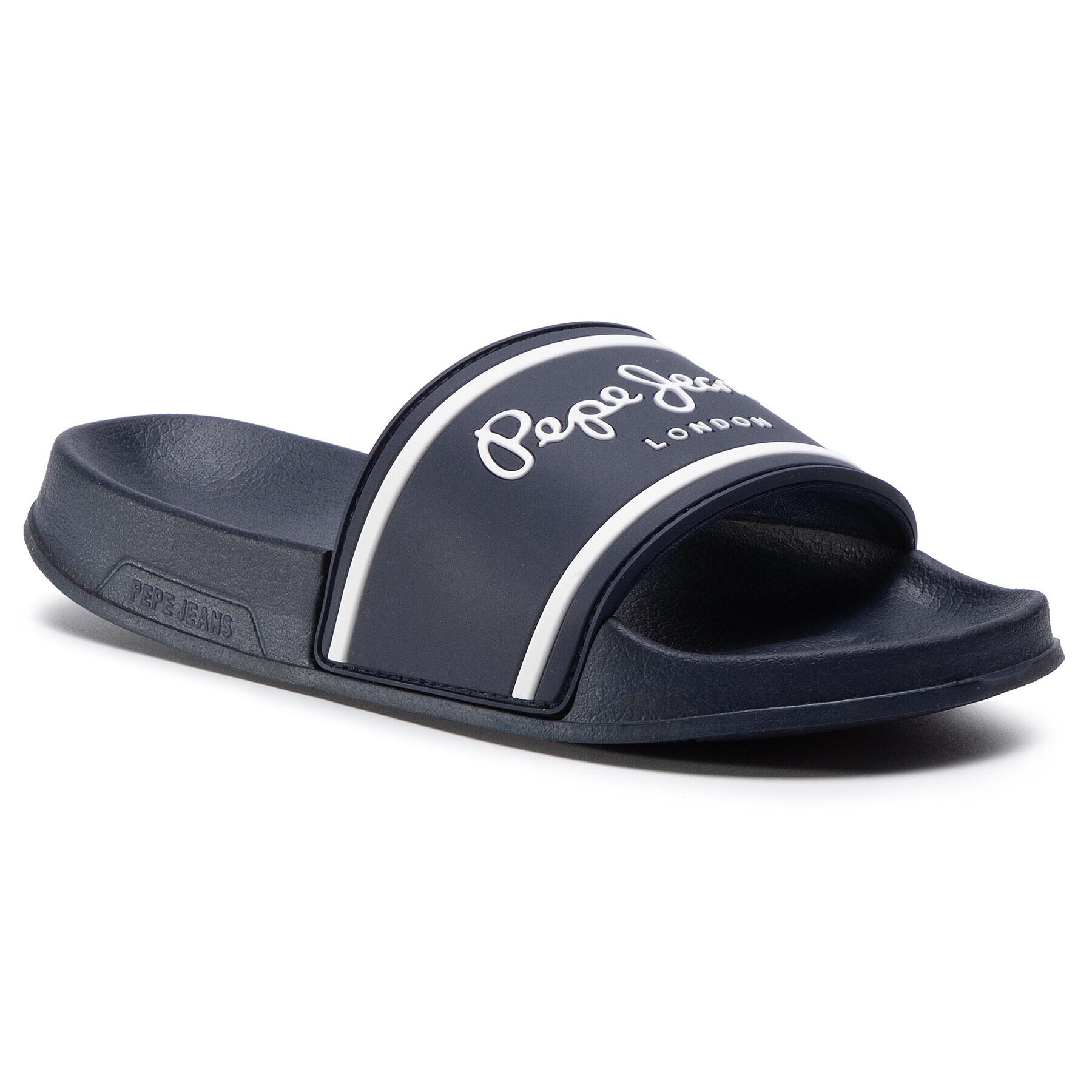 Pepe Jeans Nazouváky Slider Logo Boys PBS70034 Tmavomodrá - Pepit.cz