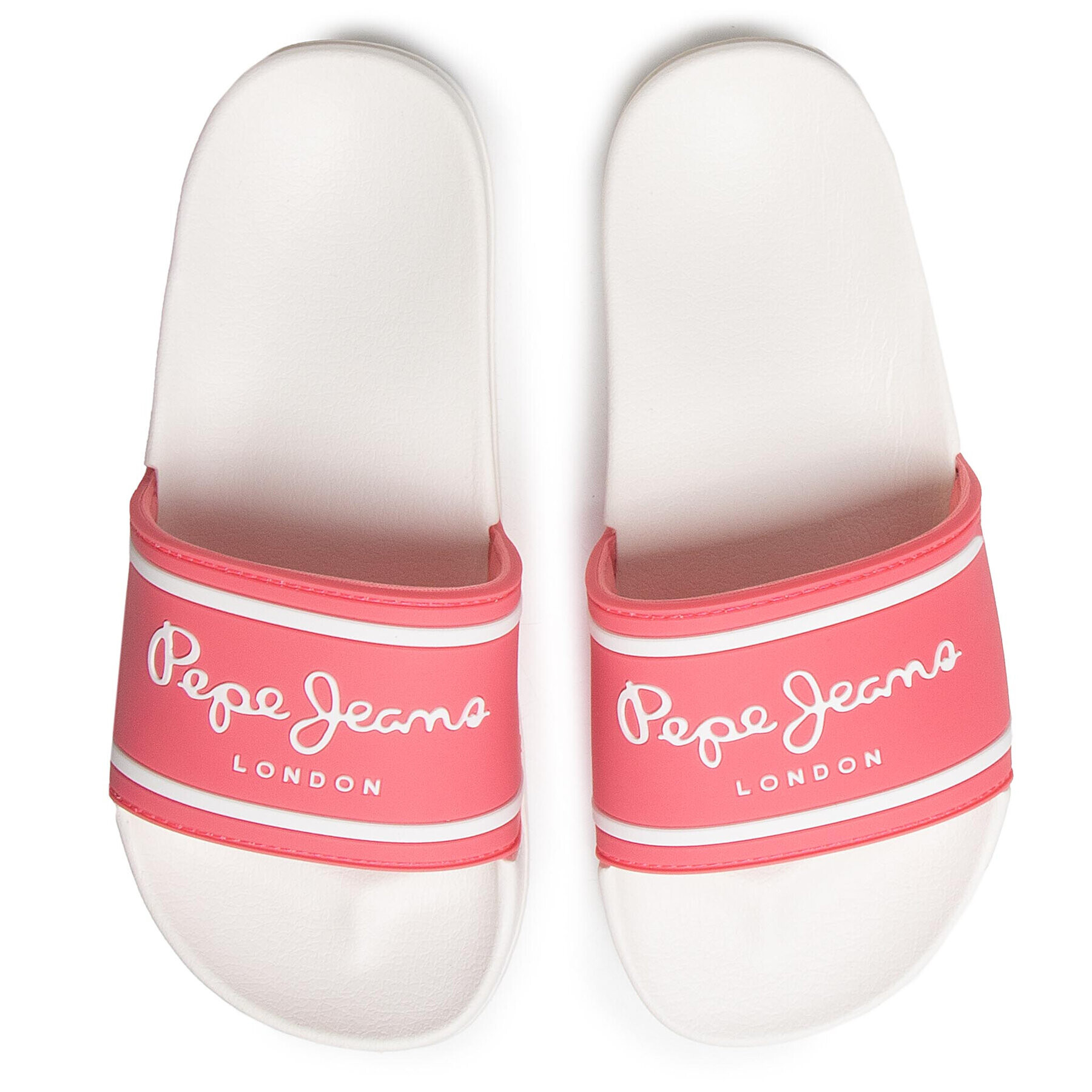 Pepe Jeans Nazouváky Slider Logo Girl PGS70031 Růžová - Pepit.cz