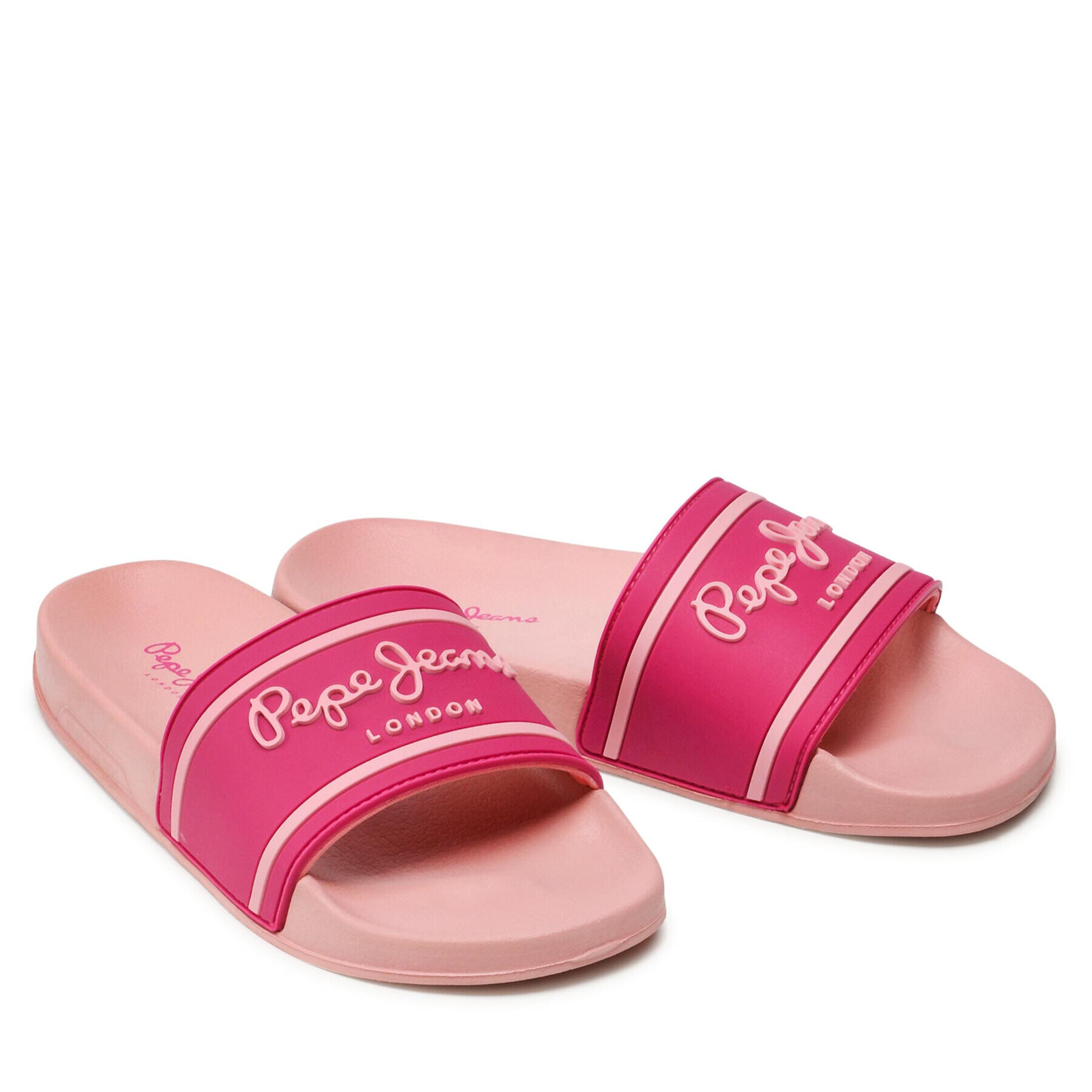 Pepe Jeans Nazouváky Slider Logo Woman PLS70112 Růžová - Pepit.cz