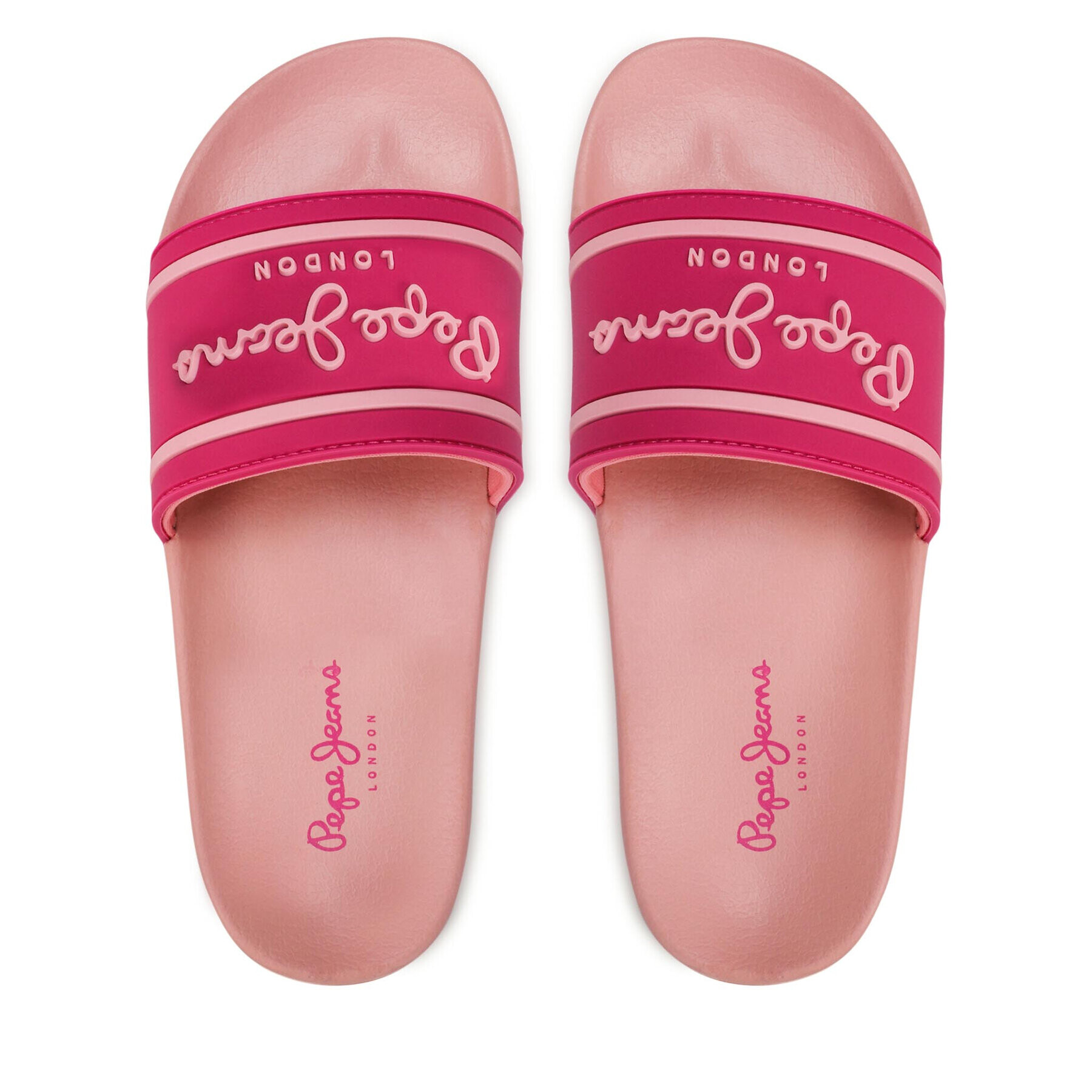 Pepe Jeans Nazouváky Slider Logo Woman PLS70112 Růžová - Pepit.cz