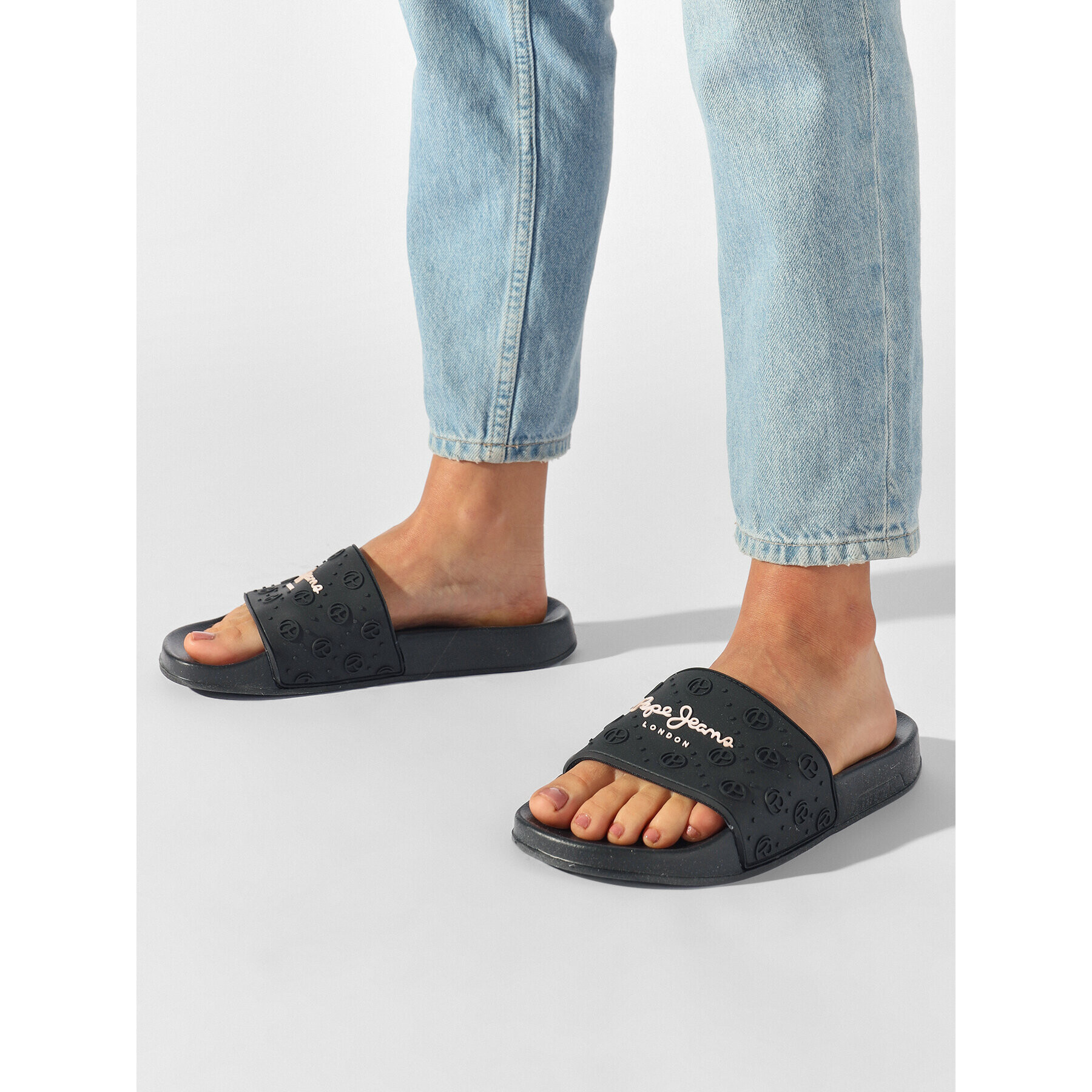 Pepe Jeans Nazouváky Slider Plain W PLS70126 Černá - Pepit.cz