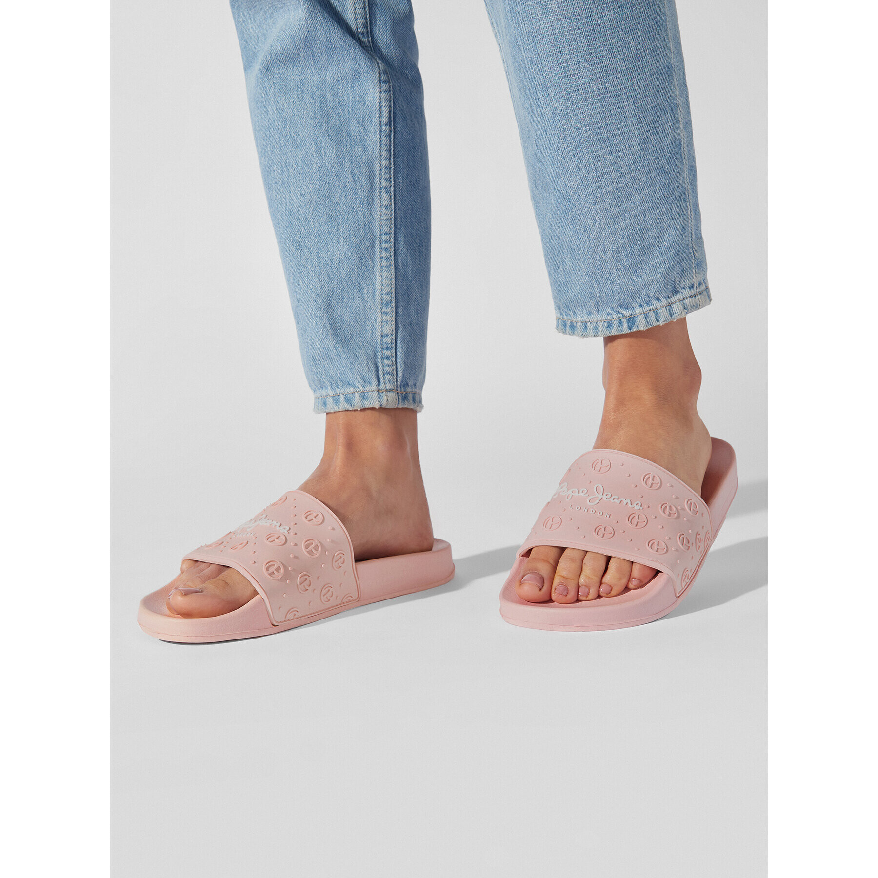 Pepe Jeans Nazouváky Slider Plain W PLS70126 Růžová - Pepit.cz