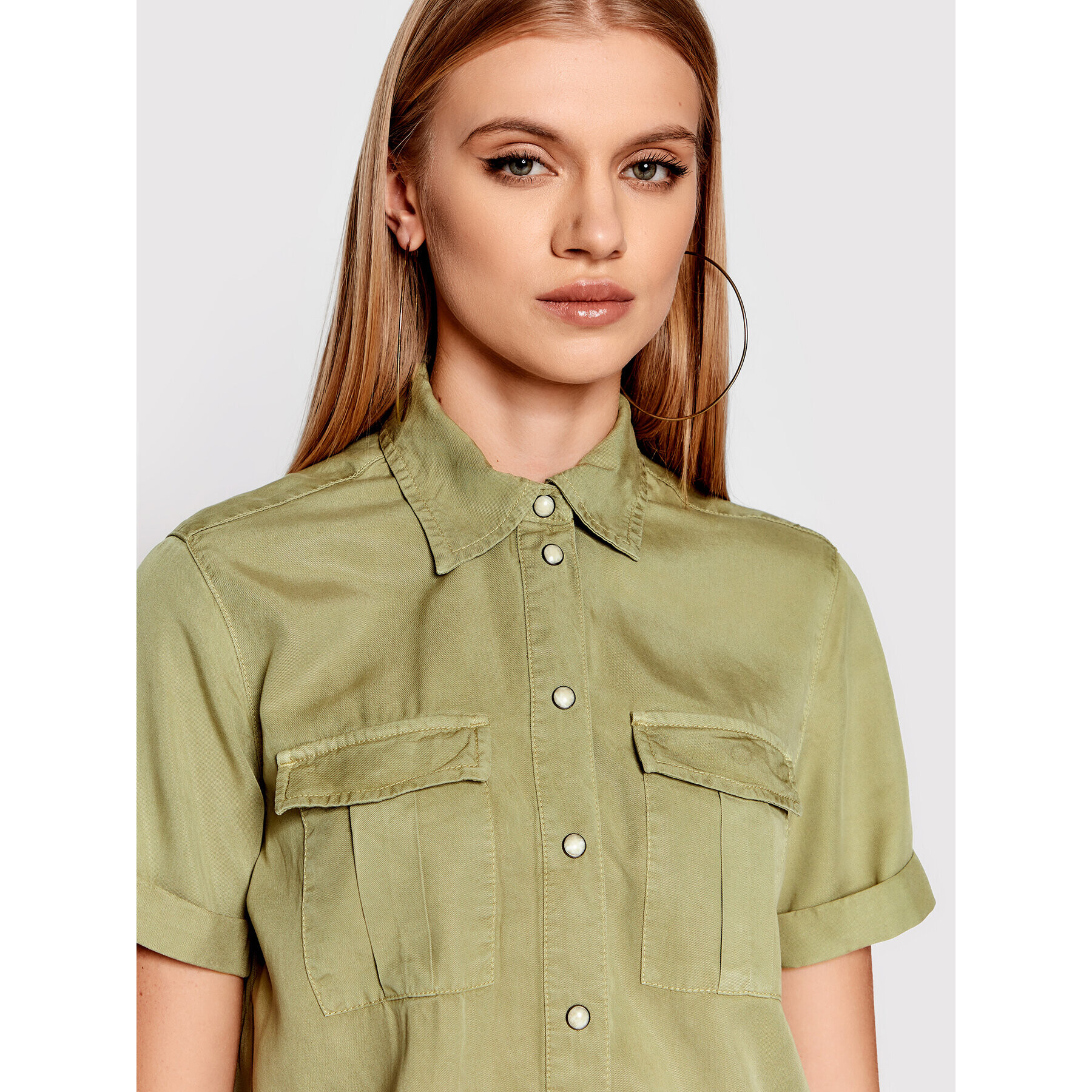 Pepe Jeans Overal Safari Tess PL230399 Zelená Regular Fit - Pepit.cz